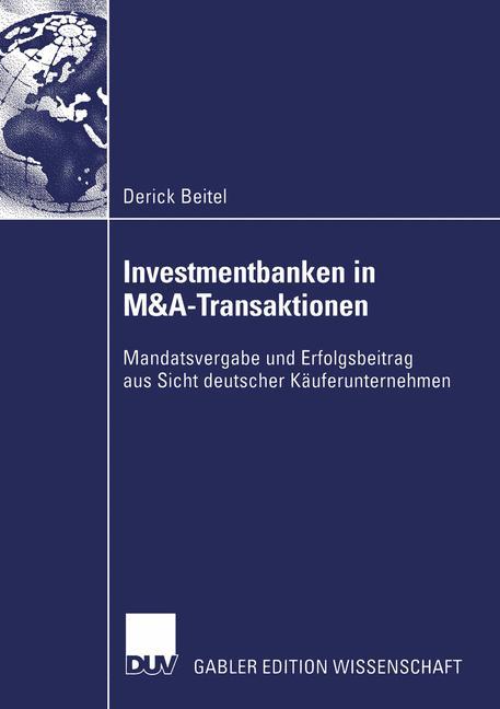Vorderes Coverbild Investmentbanken in M&A-Transaktionen