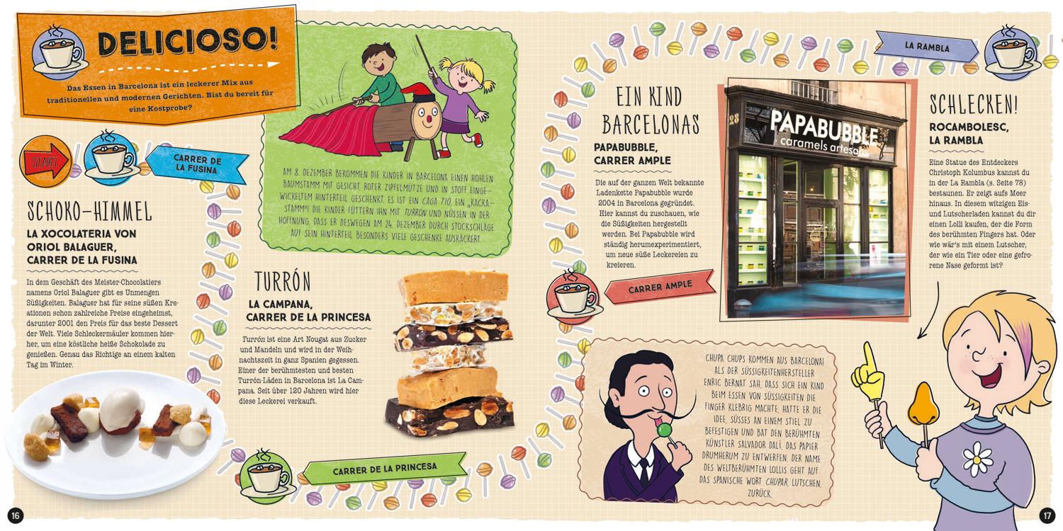 Beispielinhalt (Bild) Lonely Planet Kinderreiseführer Komm mit nach Barcelona (Lonely Planet Kids)