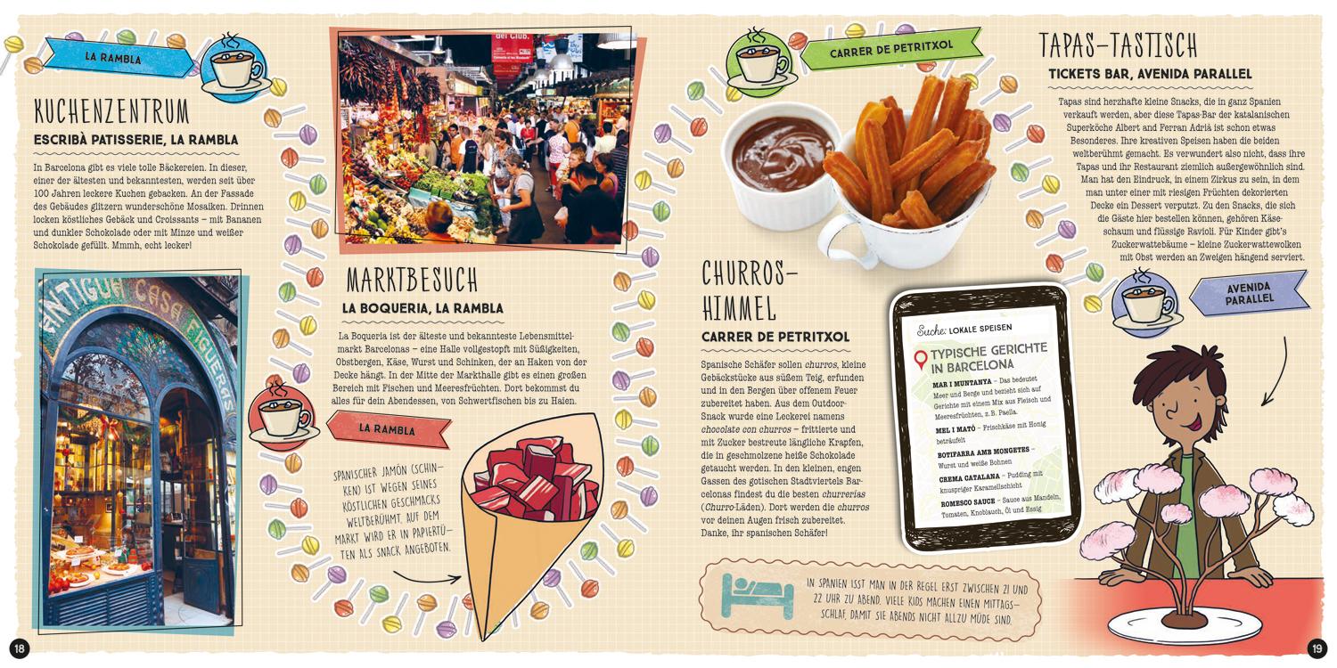 Beispielinhalt (Bild) Lonely Planet Kinderreiseführer Komm mit nach Barcelona (Lonely Planet Kids)