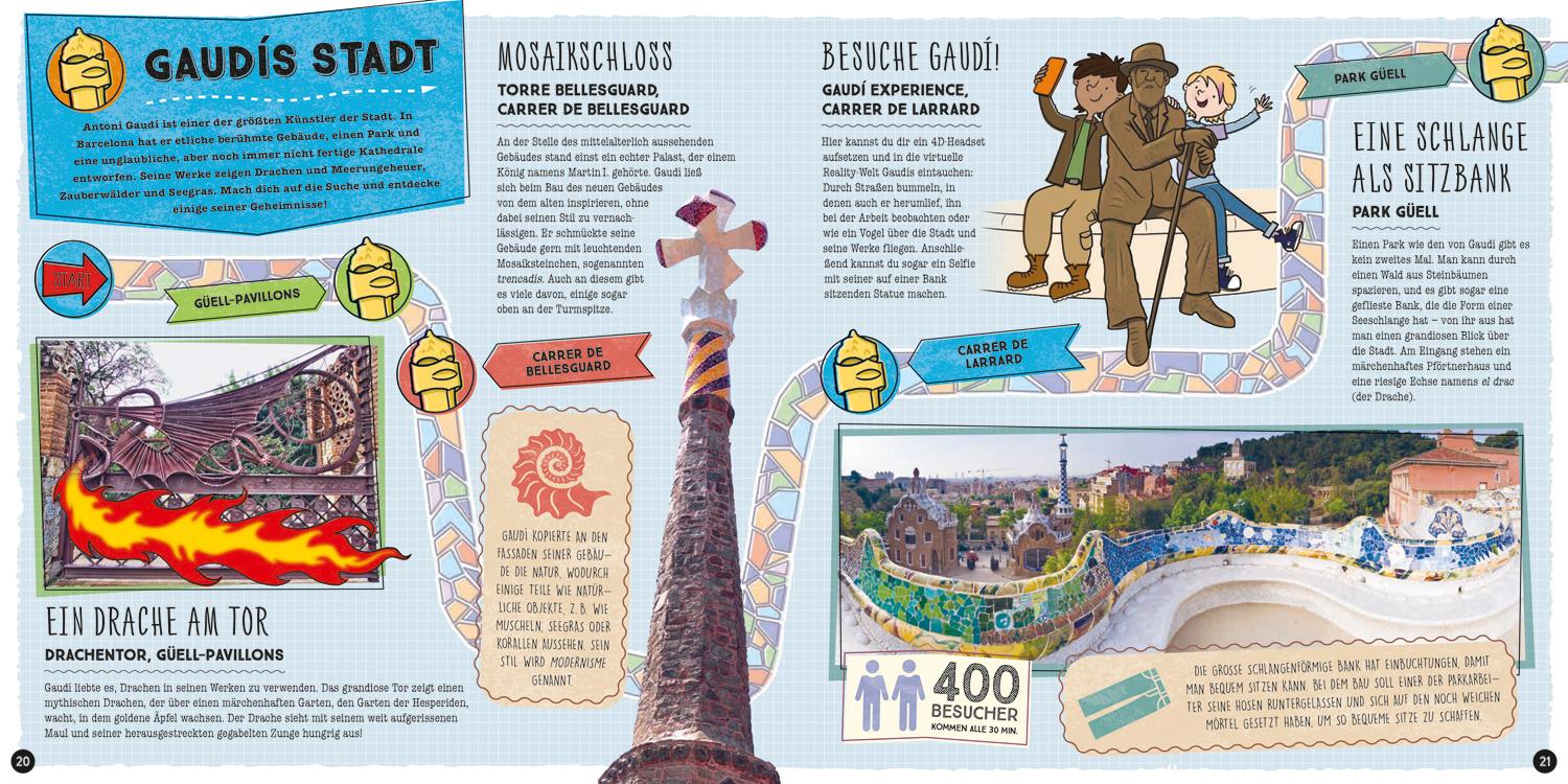 Beispielinhalt (Bild) Lonely Planet Kinderreiseführer Komm mit nach Barcelona (Lonely Planet Kids)