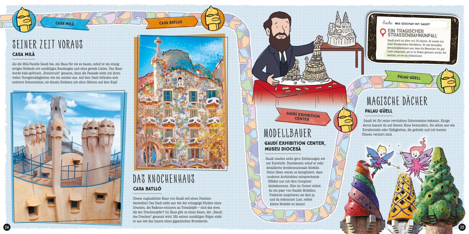 Beispielinhalt (Bild) Lonely Planet Kinderreiseführer Komm mit nach Barcelona (Lonely Planet Kids)