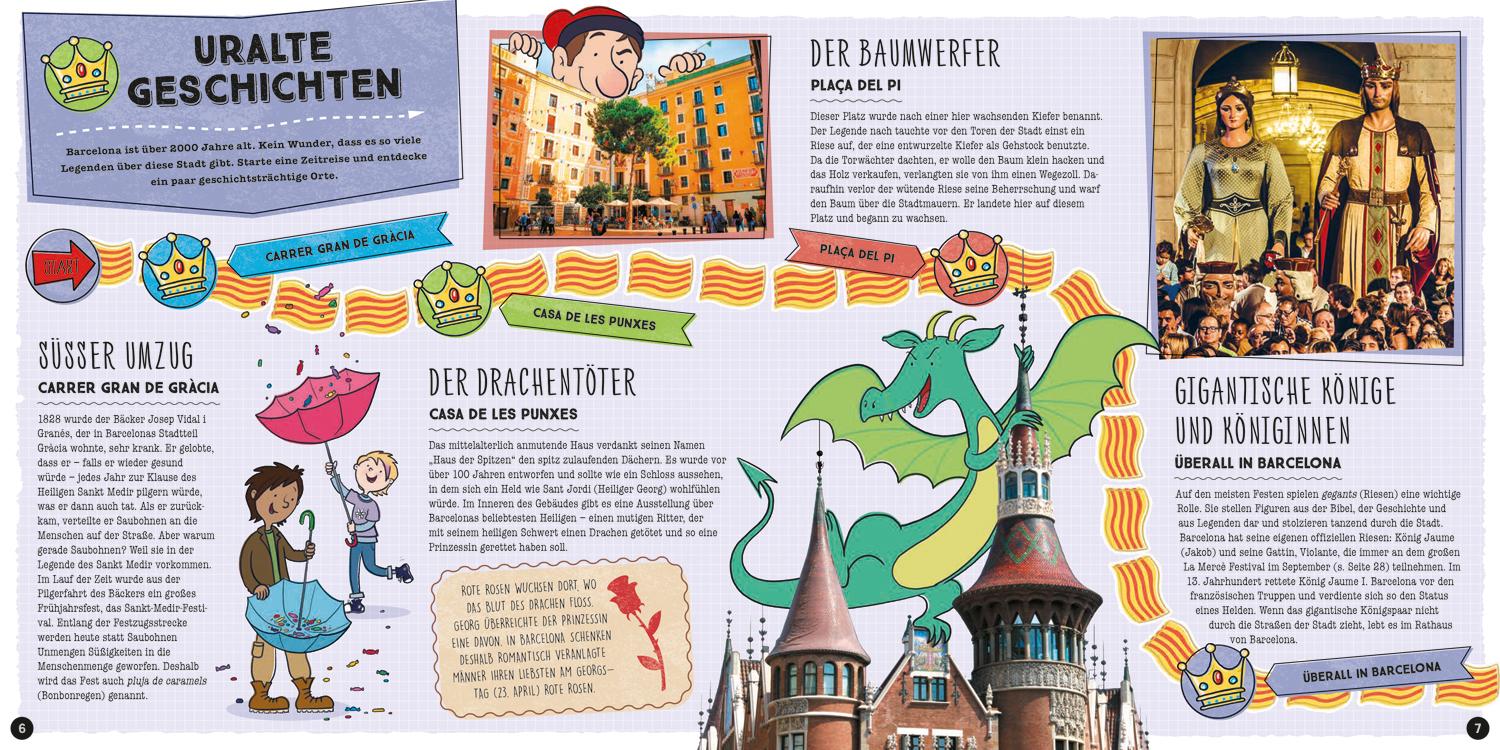 Beispielinhalt (Bild) Lonely Planet Kinderreiseführer Komm mit nach Barcelona (Lonely Planet Kids)