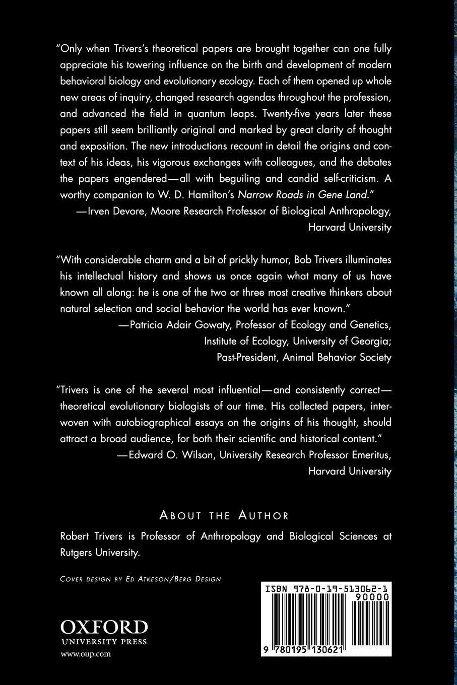 Rückseitencover Natural Selection and Social Theory