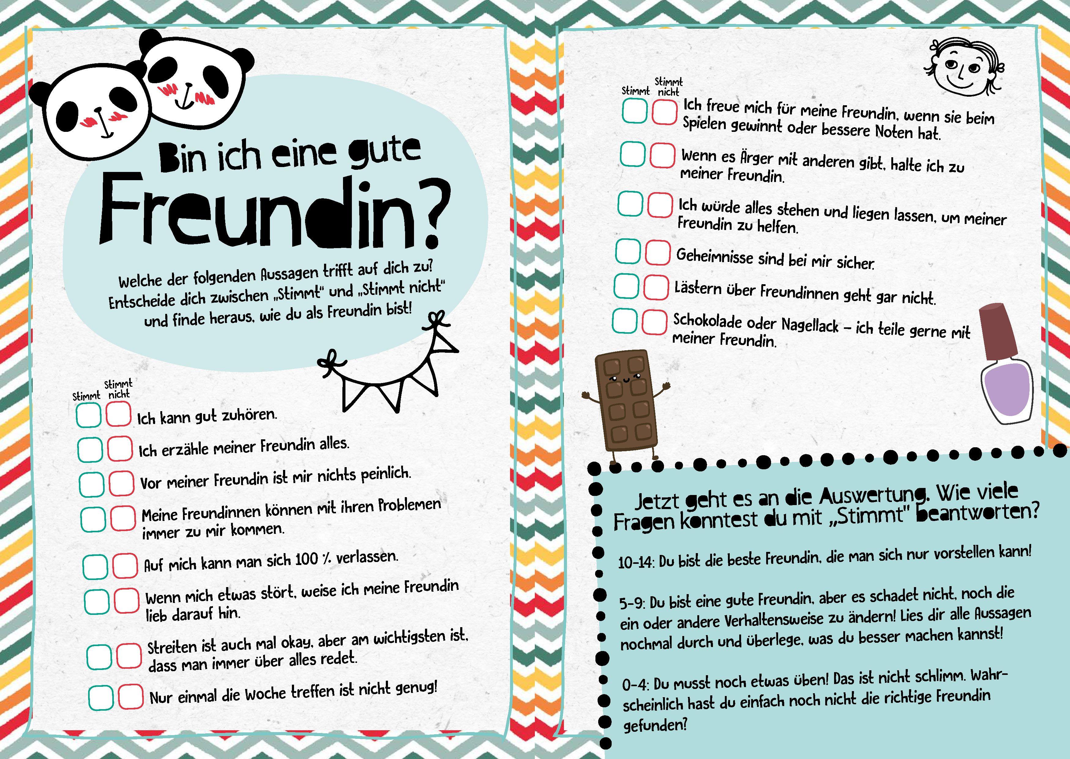 Beispielinhalt (Bild) Mein Eintragbuch 100 Ideen: Das bin ich