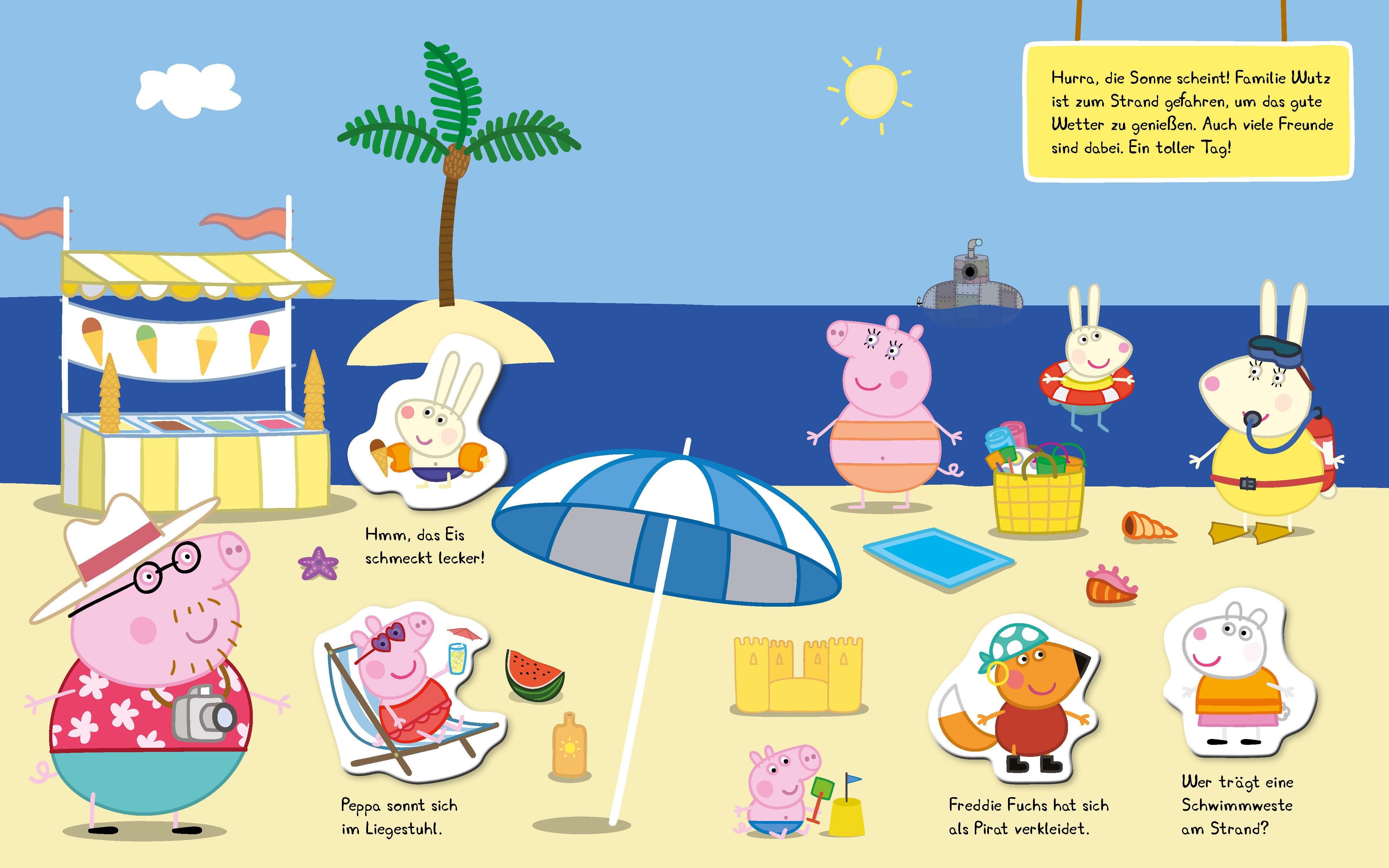 Beispielinhalt (Bild) Peppa Pig Magnet-Spiel-Buch