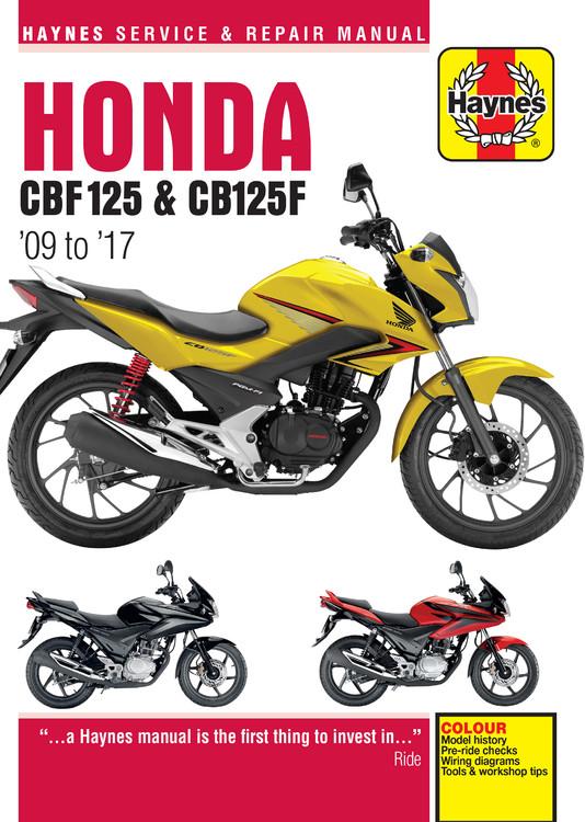 Vorderes Coverbild Honda CBF125 & CB125F ('09 To '17)