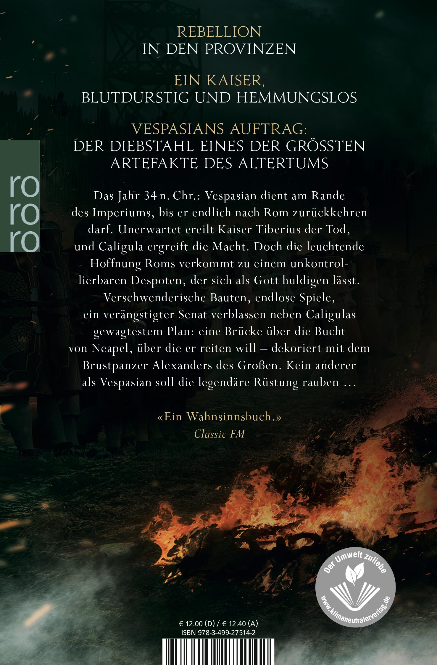 Rückseitencover Vespasian. Der falsche Gott