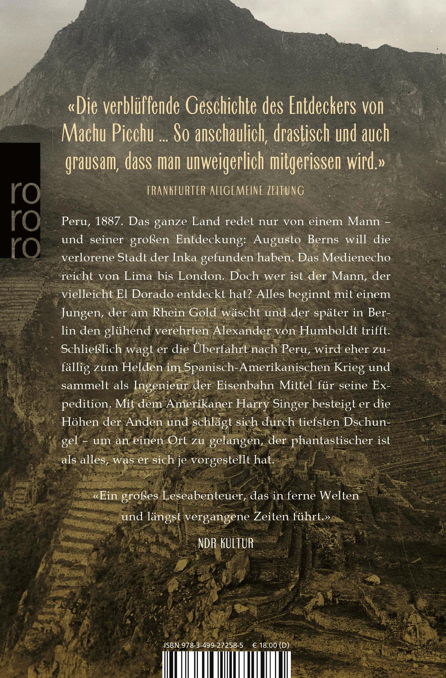 Rückseitencover Die goldene Stadt