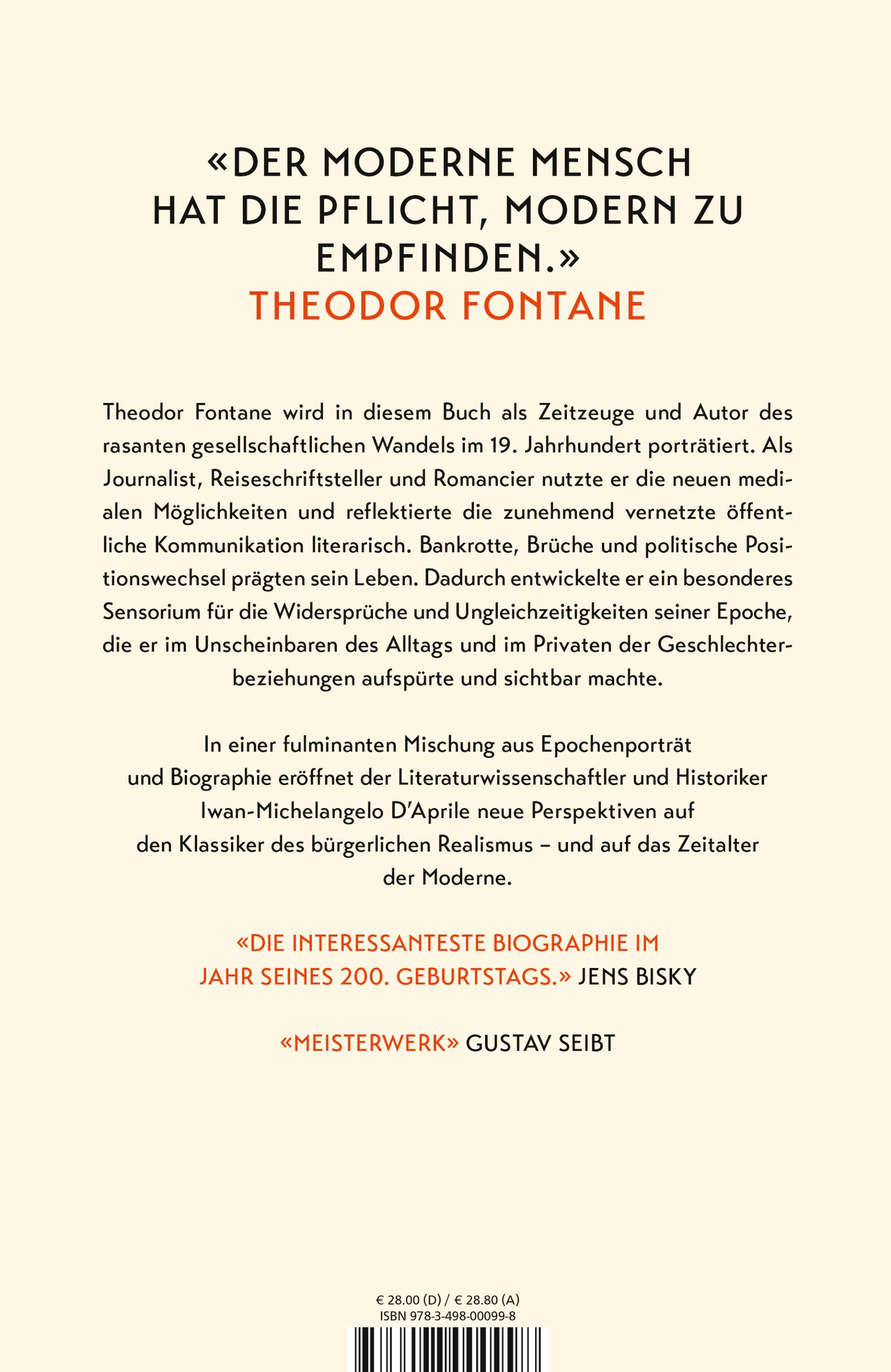 Rückseitencover Fontane