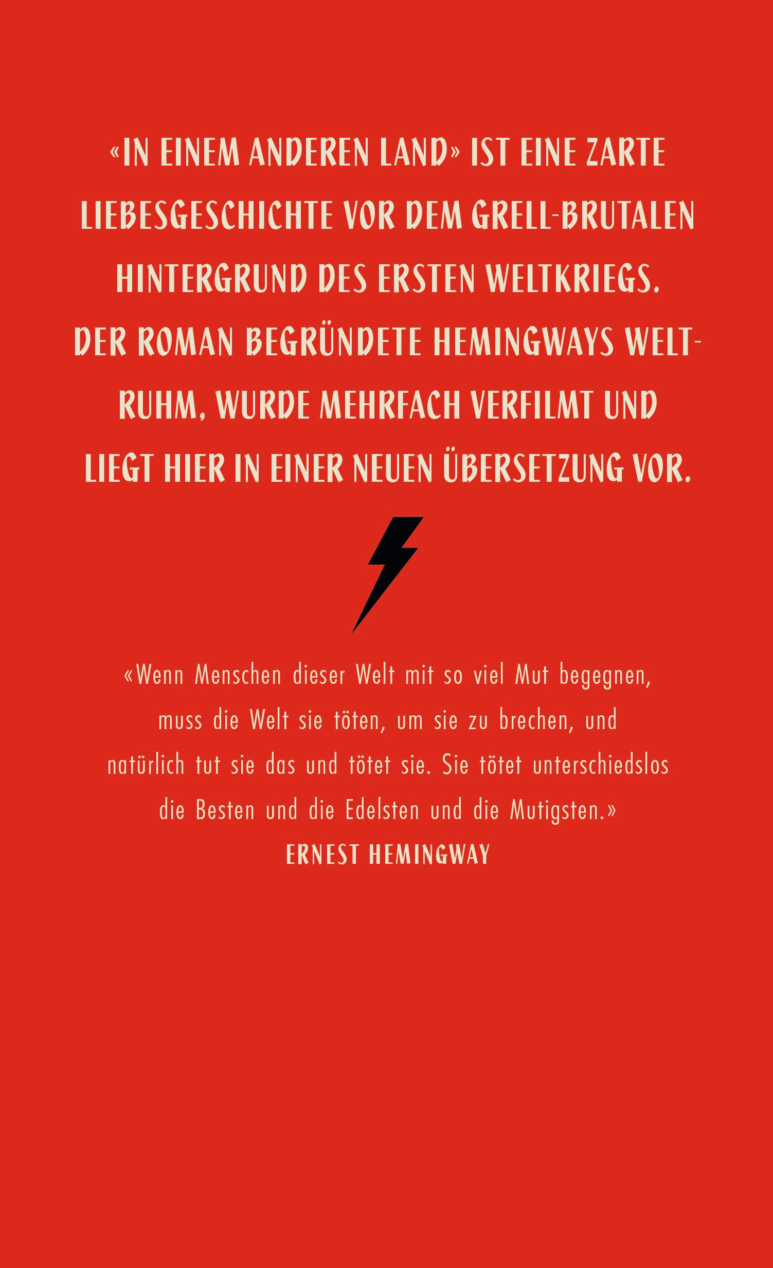 Rückseitencover In einem anderen Land