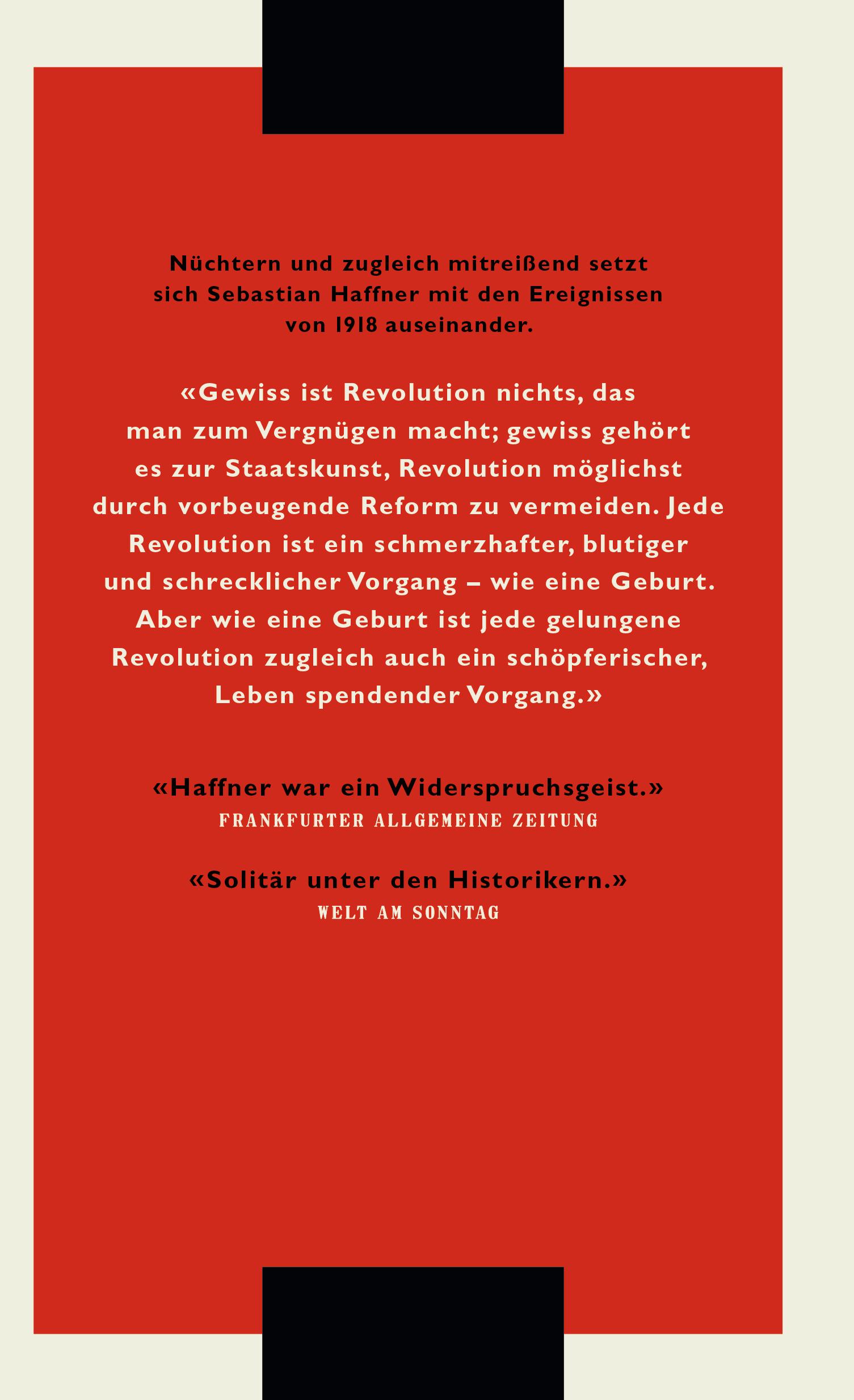 Rückseitencover Die deutsche Revolution 1918/19