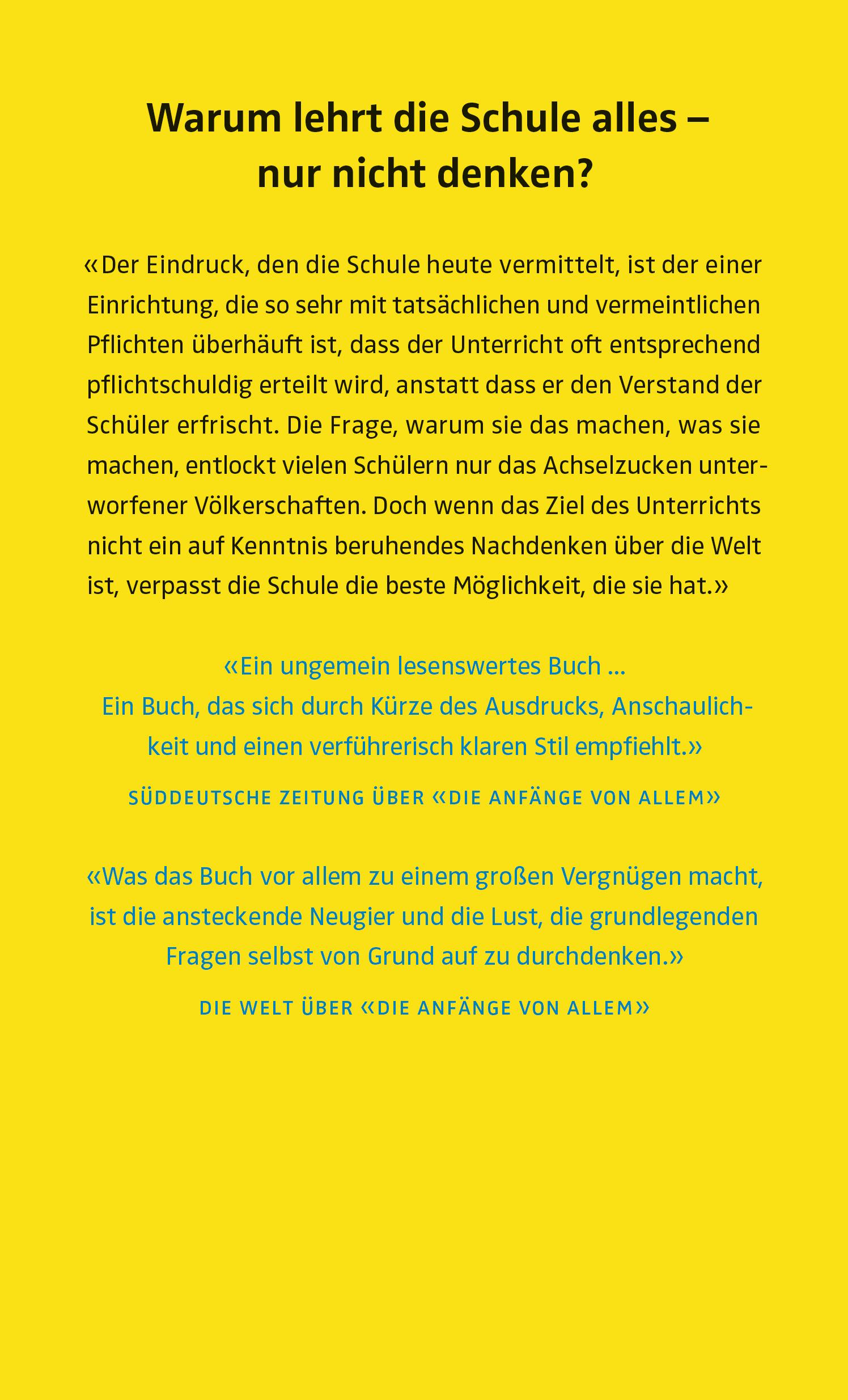 Rückseitencover Ist die Schule zu blöd für unsere Kinder?