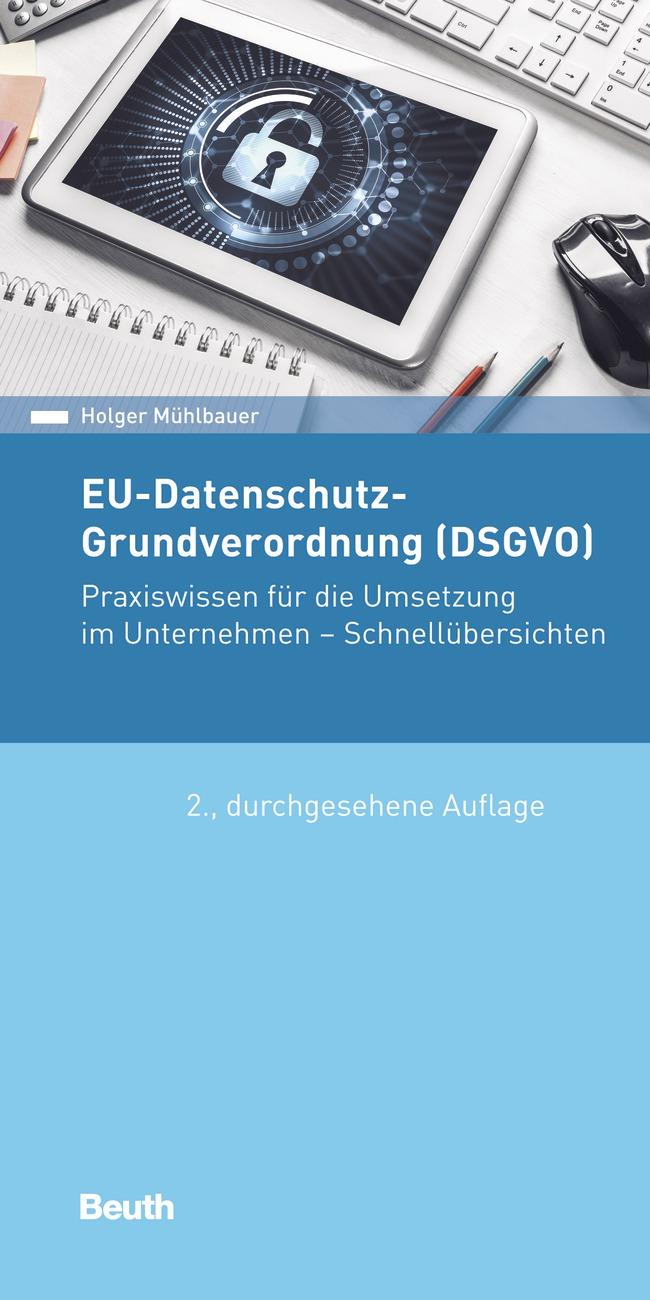 Vorderes Coverbild EU-Datenschutz-Grundverordnung (DSGVO)