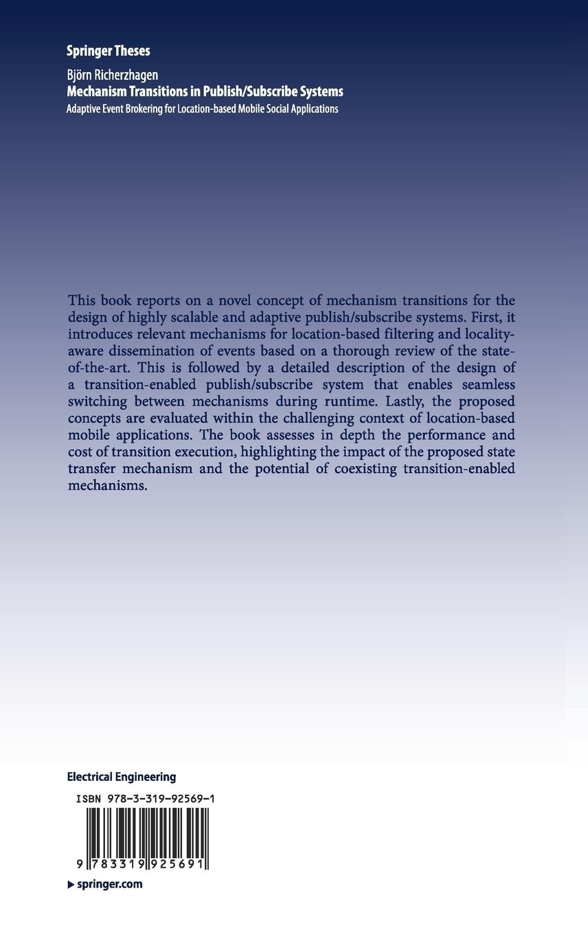 Rückseitencover Mechanism Transitions in Publish/Subscribe Systems