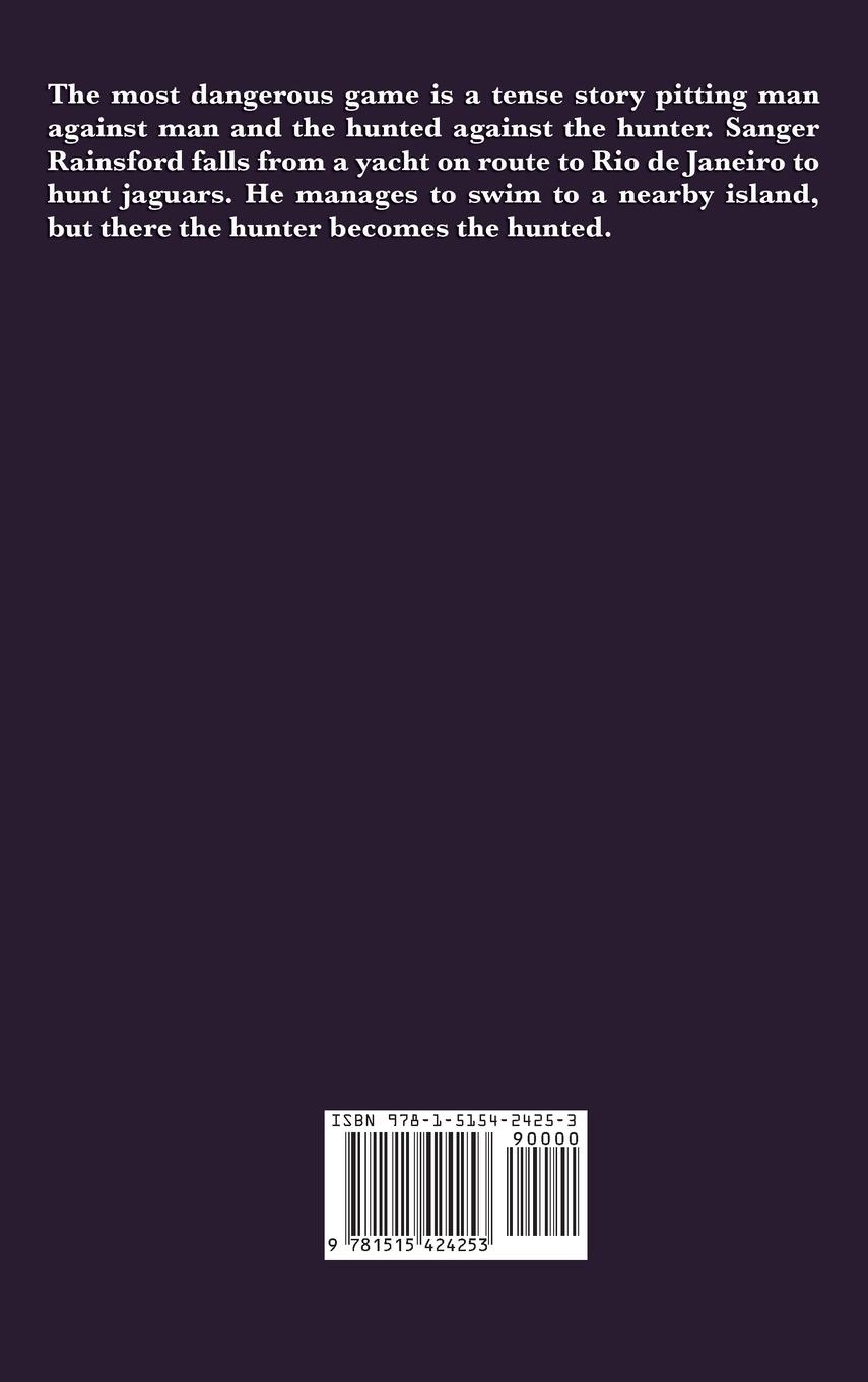 Rückseitencover The Most Dangerous Game