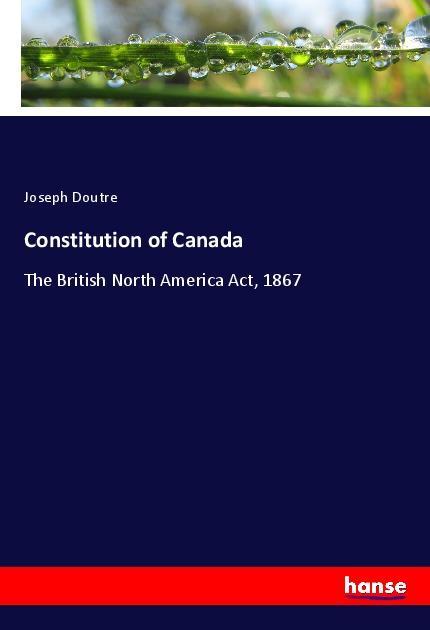 Vorderes Coverbild Constitution of Canada