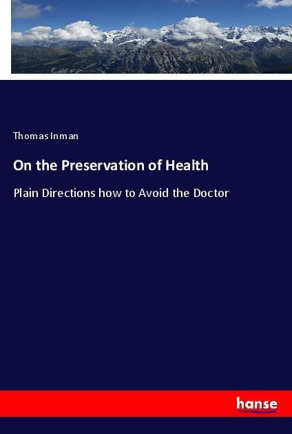 Vorderes Coverbild On the Preservation of Health