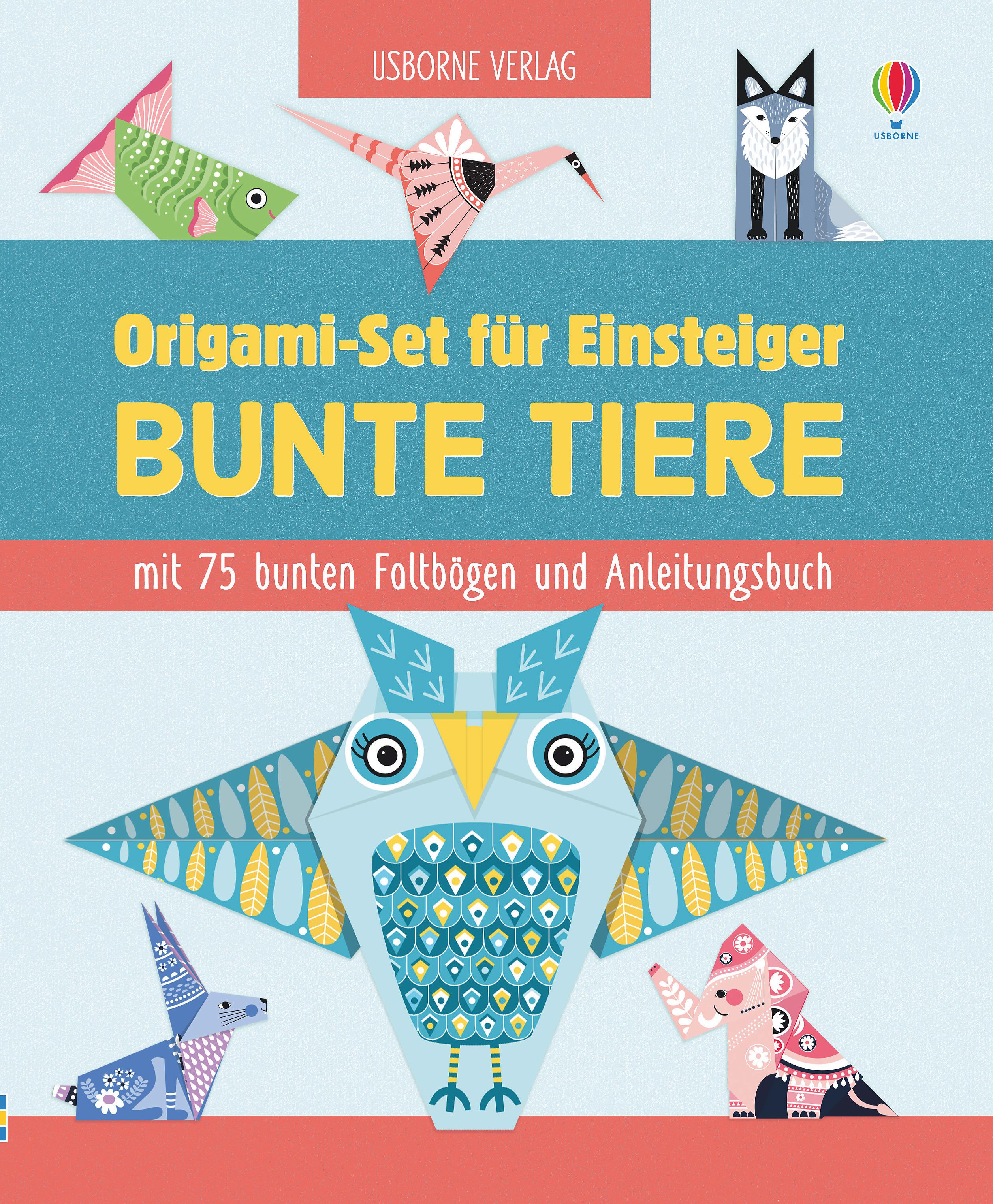 Vorderes Coverbild Origami-Set für Einsteiger: Bunte Tiere