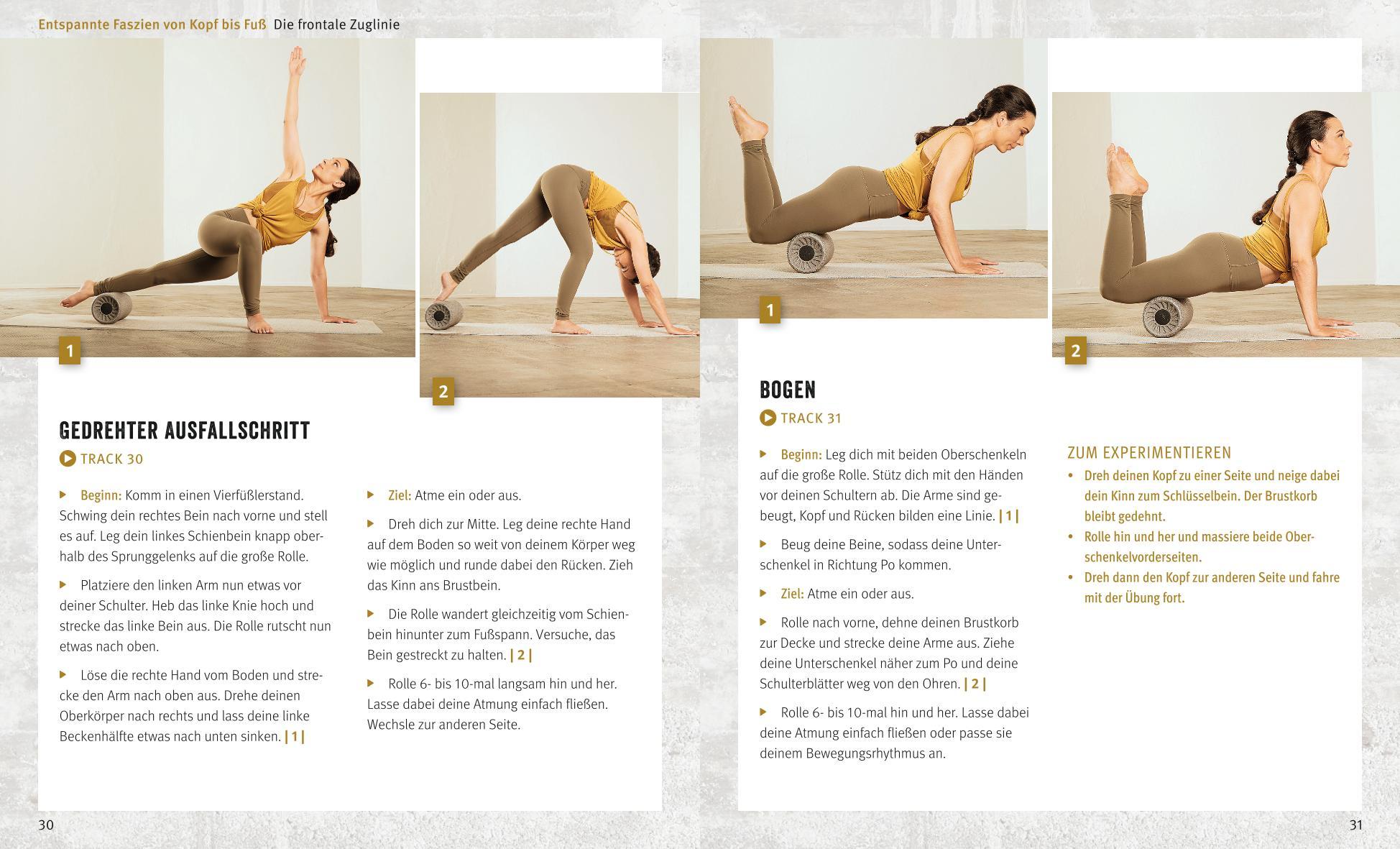 Beispielinhalt (Bild) Yoga mit der Faszienrolle (mit DVD)