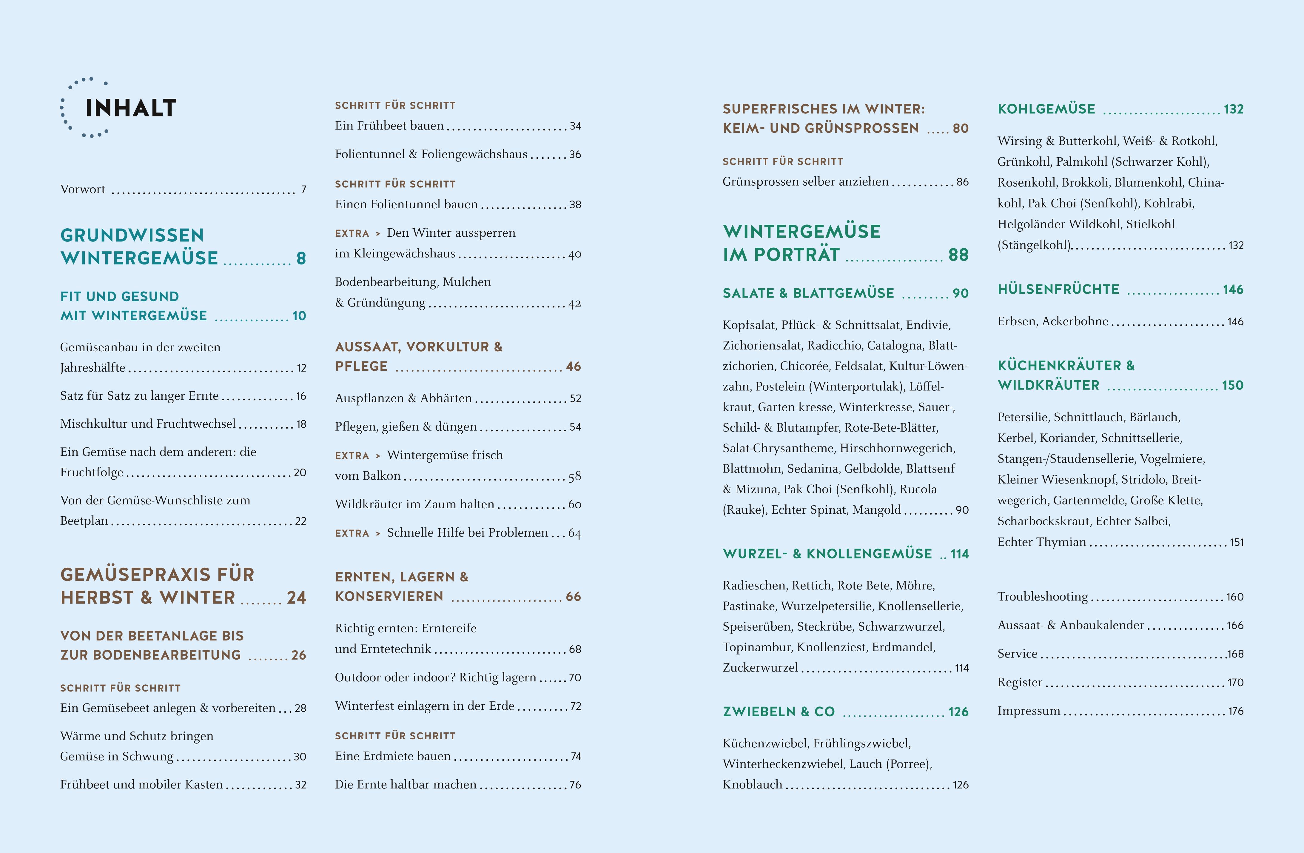 Beispielinhalt (Bild) Wintergemüse anbauen