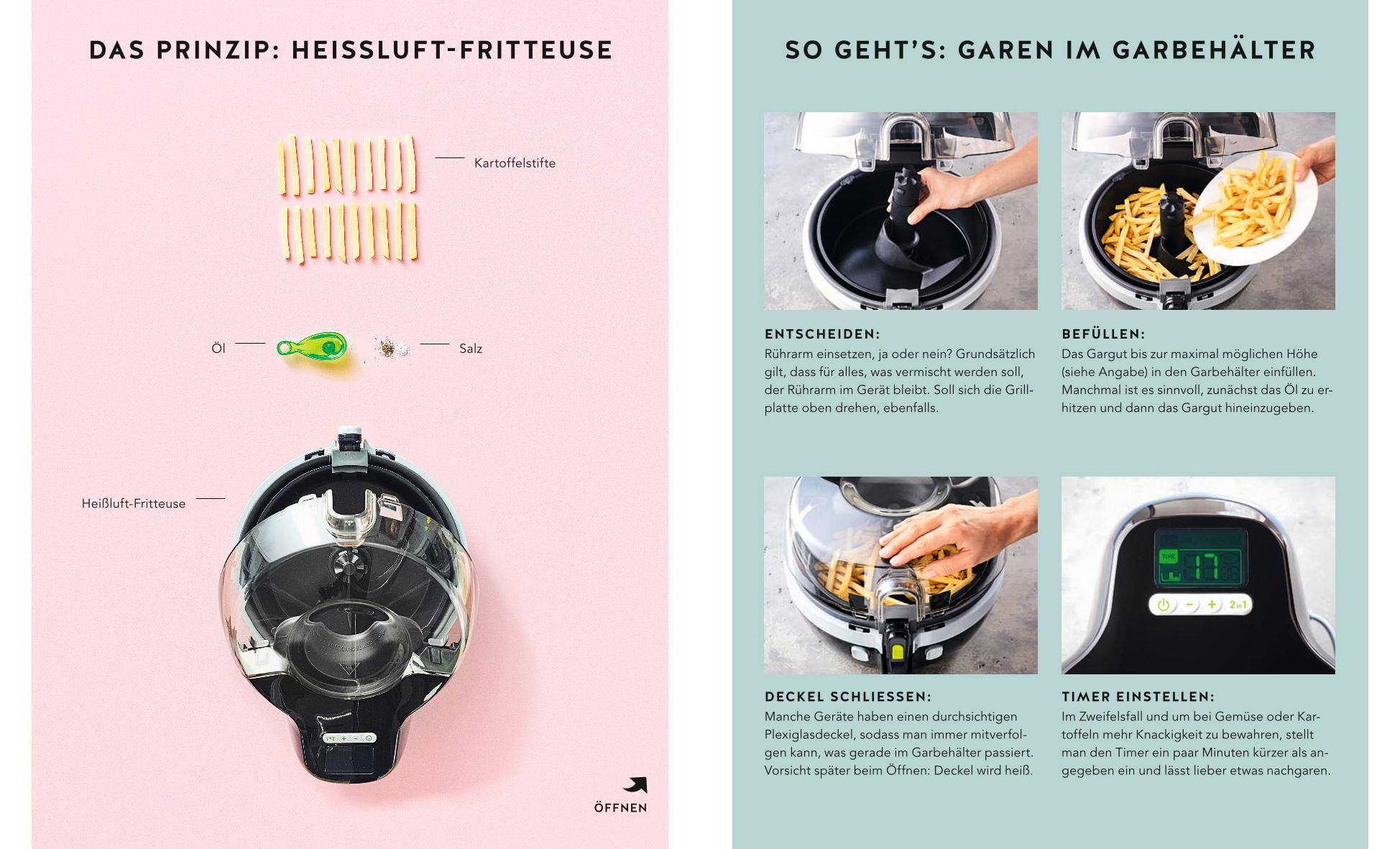 Beispielinhalt (Bild) Heißluft-Fritteuse