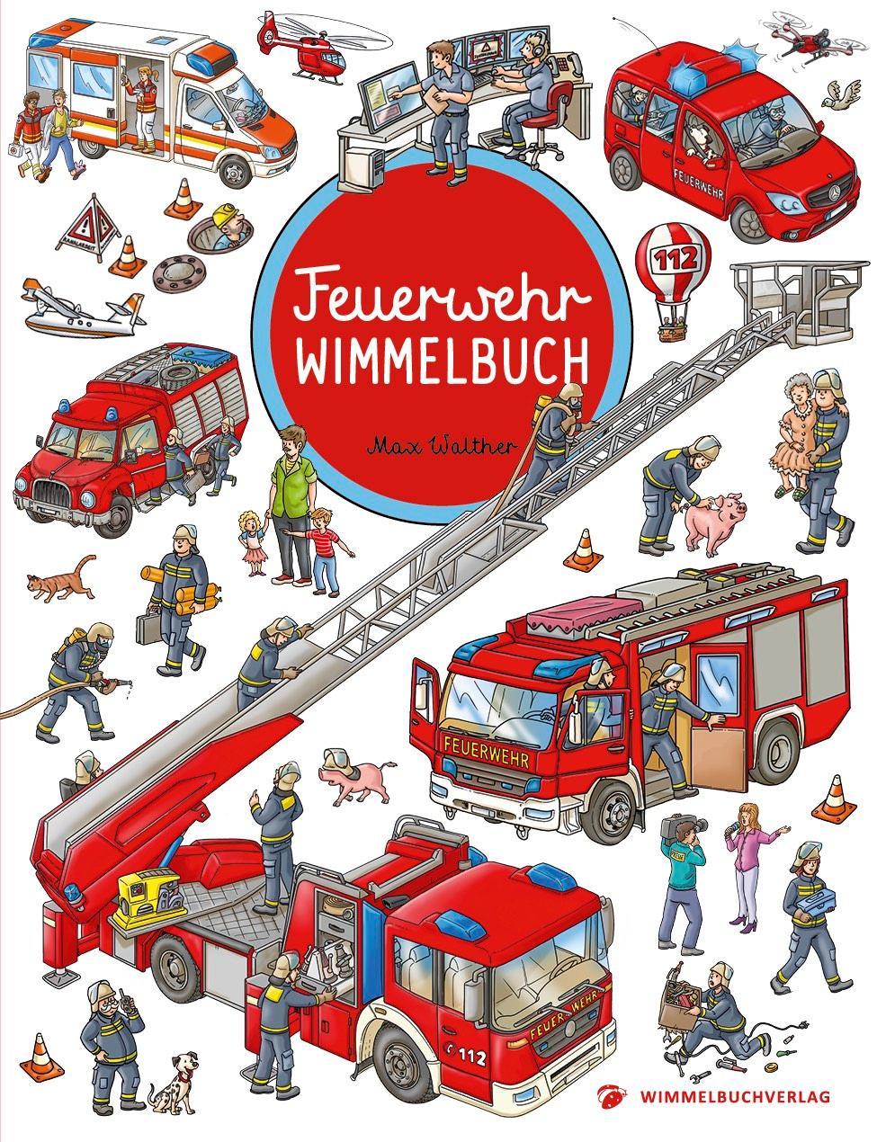 Vorderes Coverbild Feuerwehr Wimmelbuch - Das große Bilderbuch ab 2 Jahre