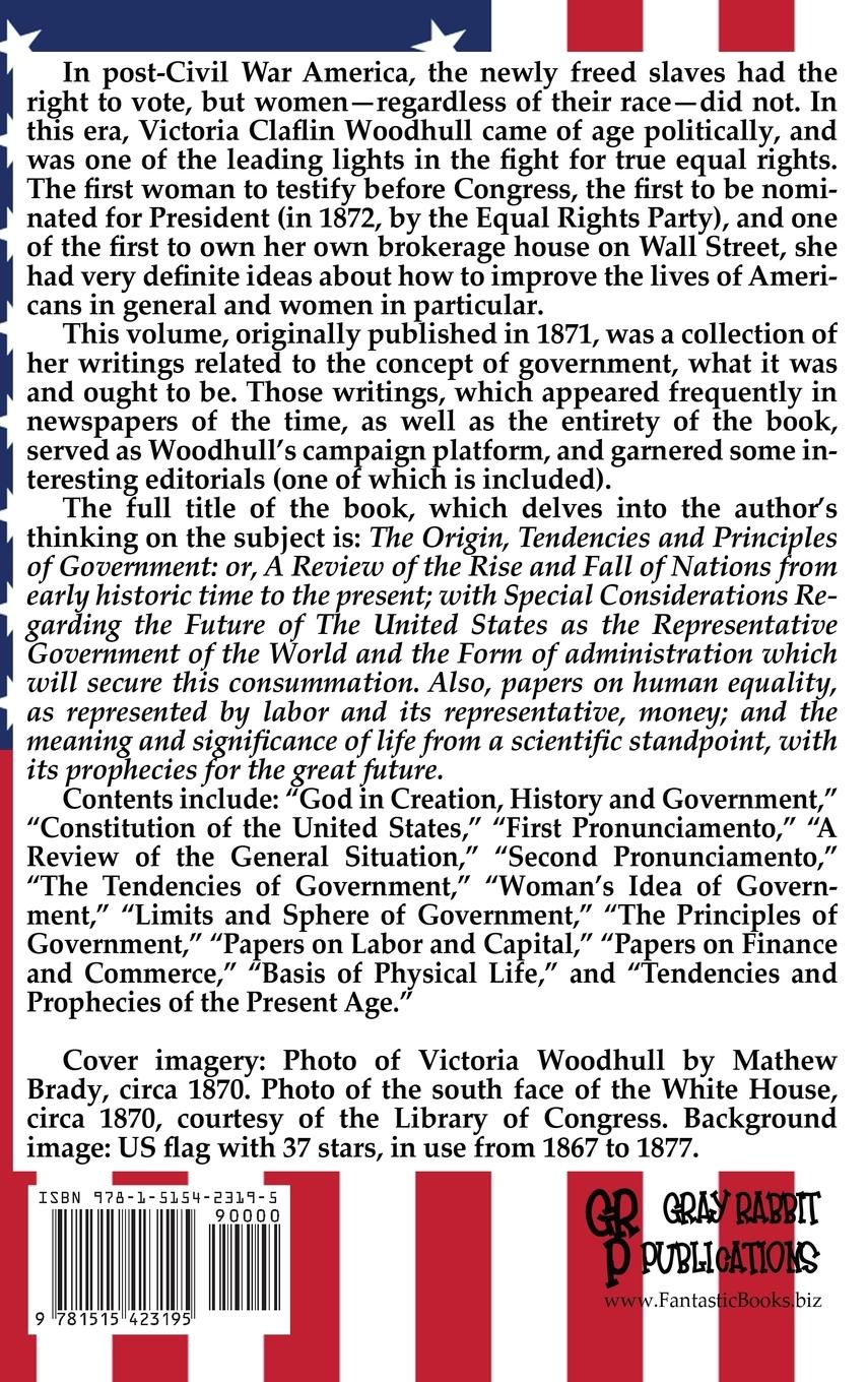 Rückseitencover The Origin, Tendencies and Principles of Government