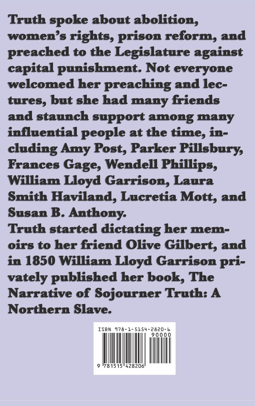 Rückseitencover The Narrative of Sojourner Truth