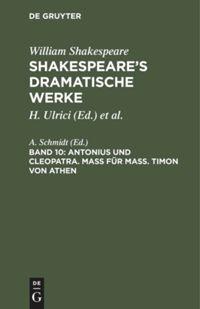 Vorderes Coverbild Antonius und Cleopatra. Maß für Maß. Timon von Athen