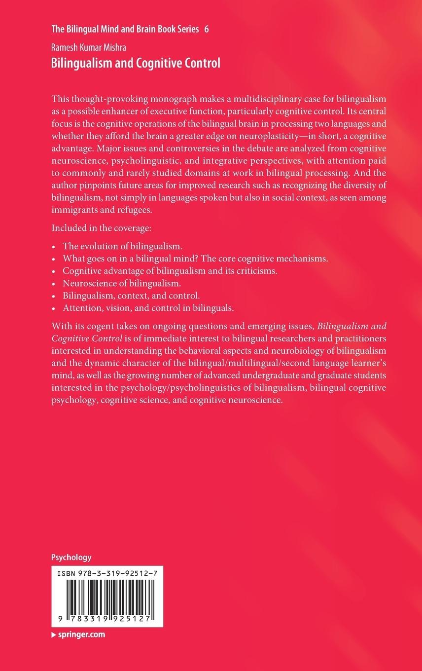 Rückseitencover Bilingualism and Cognitive Control