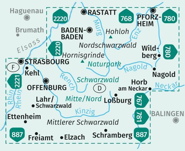 Beispielinhalt (Bild) Schwarzwald Nord 1:50 000