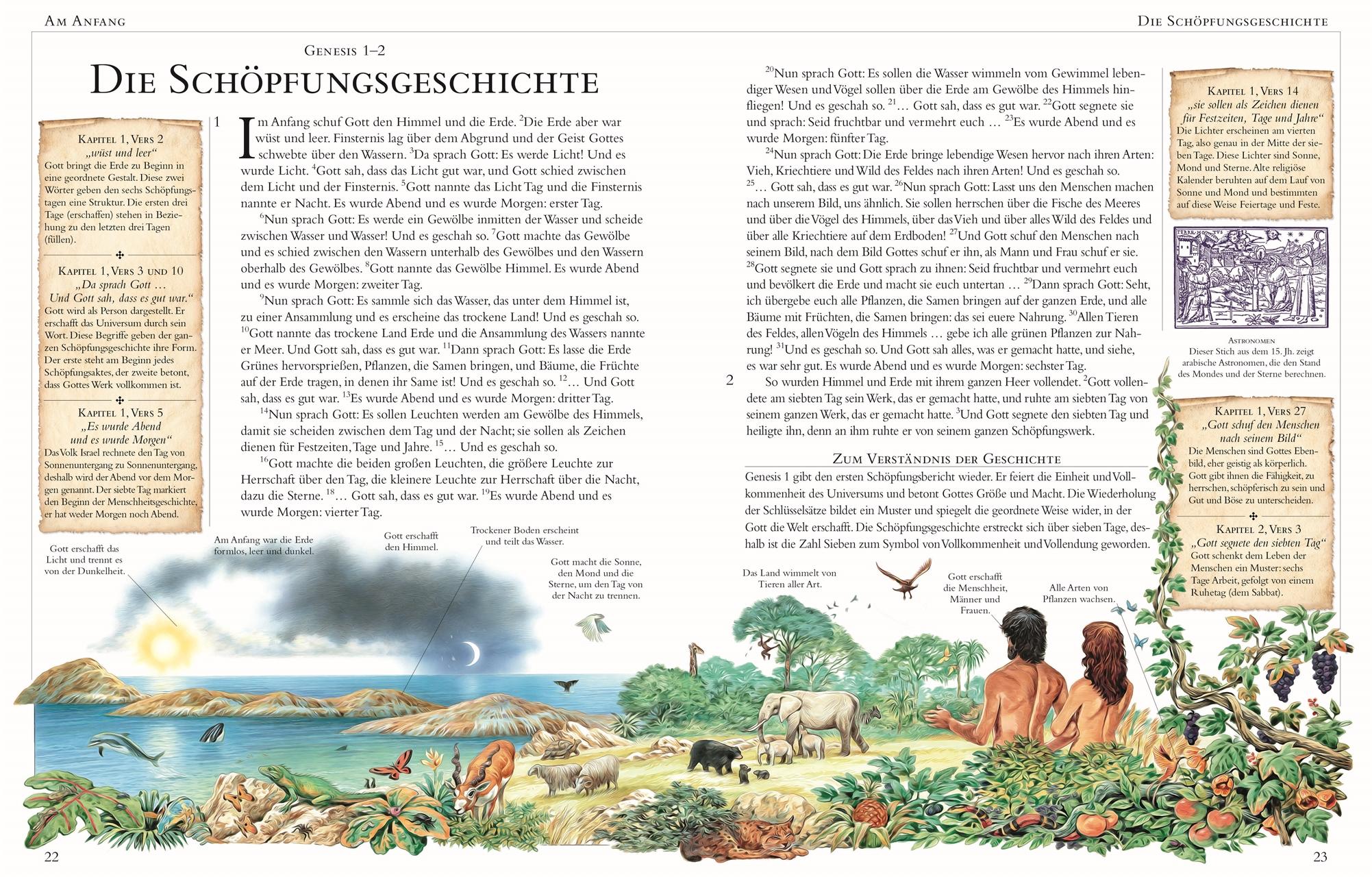Beispielinhalt (Bild) Die große illustrierte Kinderbibel