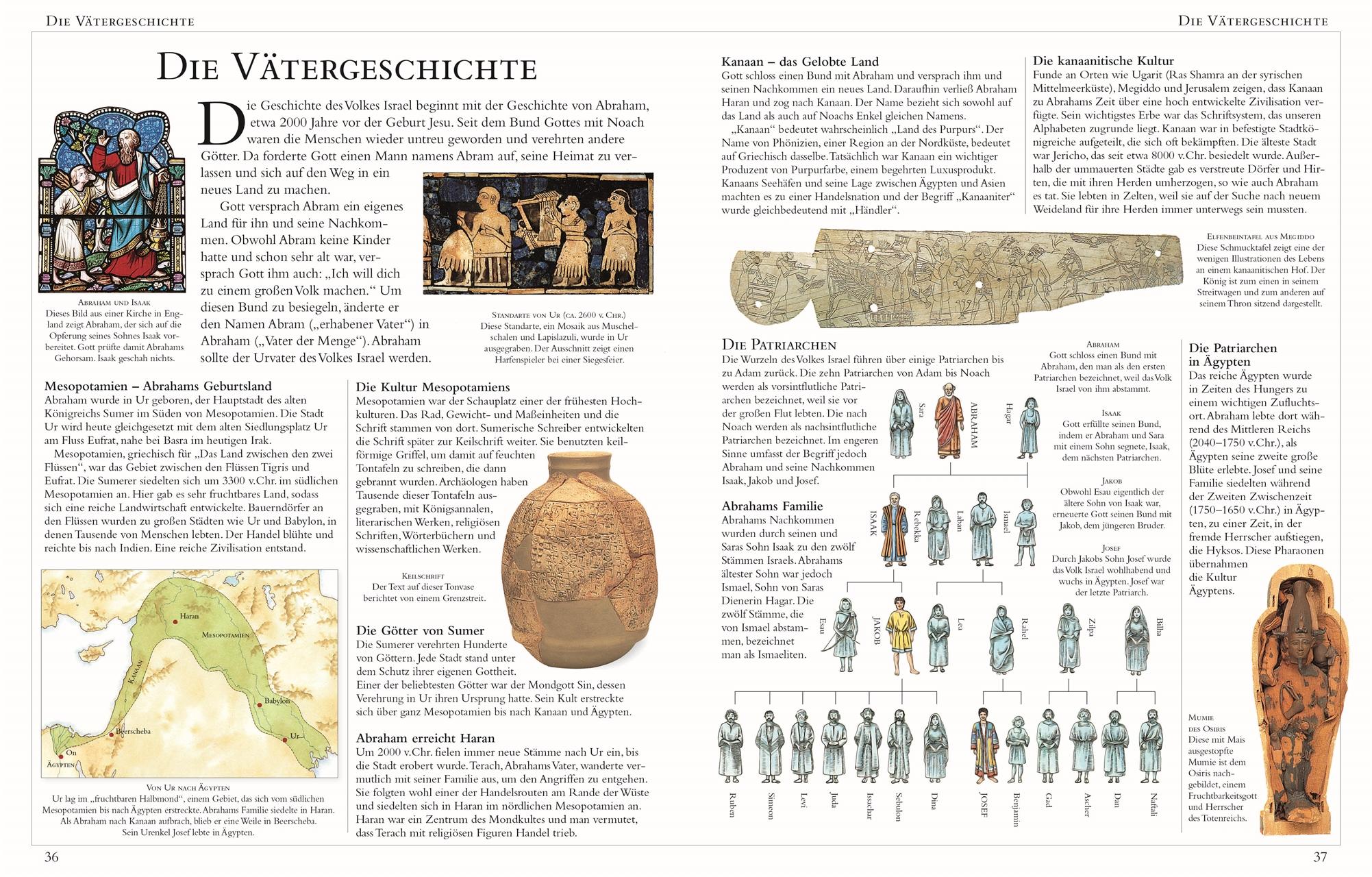 Beispielinhalt (Bild) Die große illustrierte Kinderbibel
