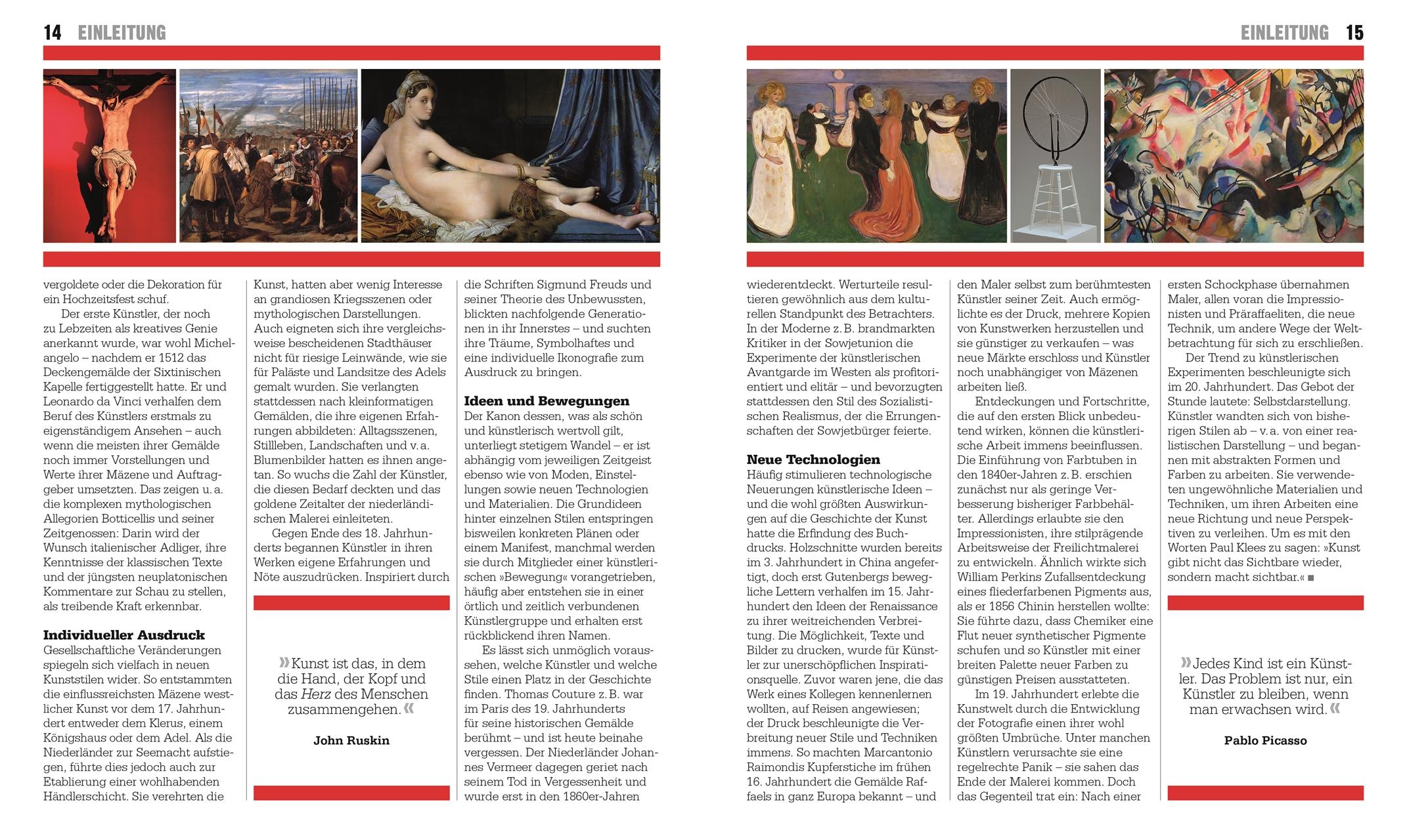 Beispielinhalt (Bild) Big Ideas. Das Kunst-Buch