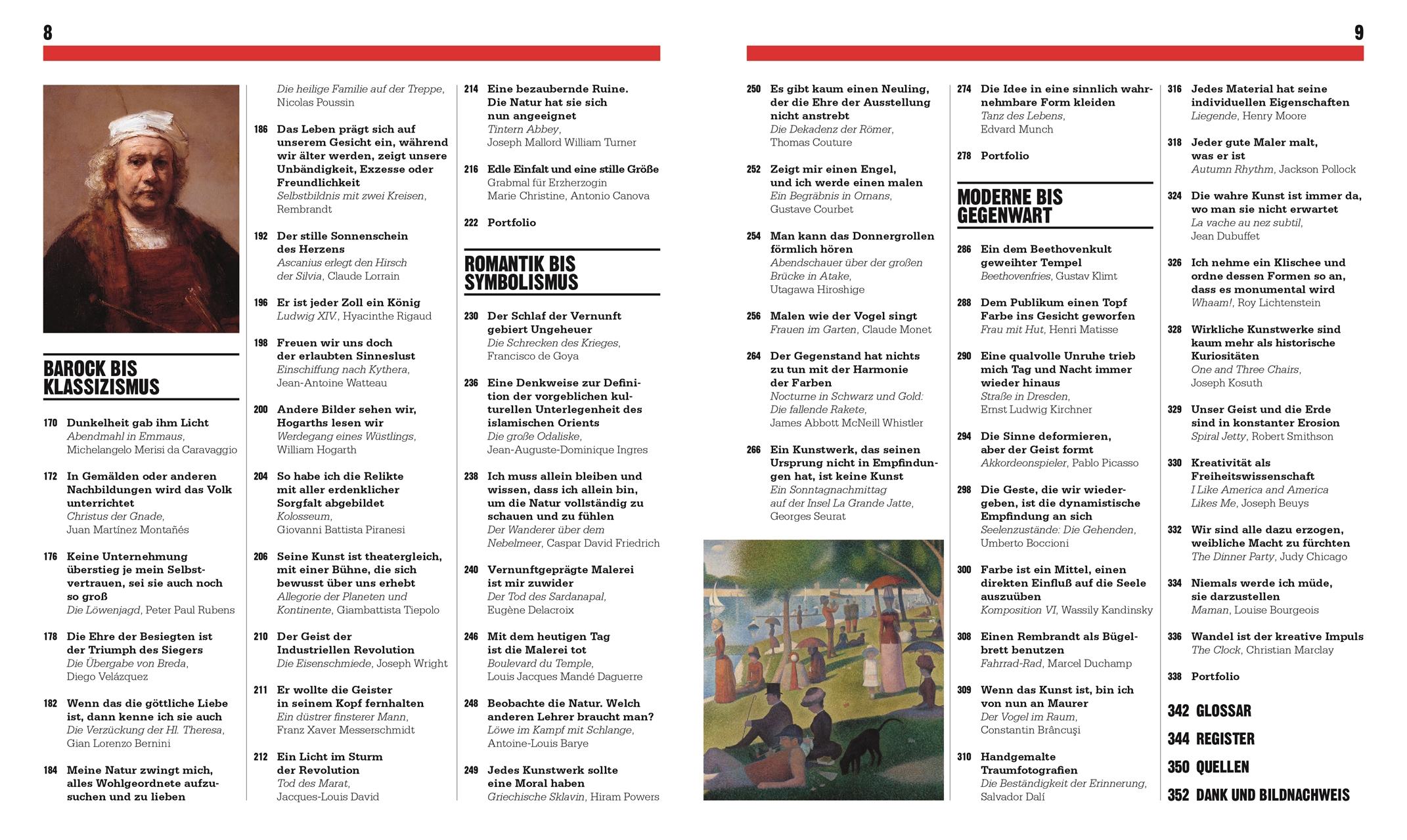 Beispielinhalt (Bild) Big Ideas. Das Kunst-Buch