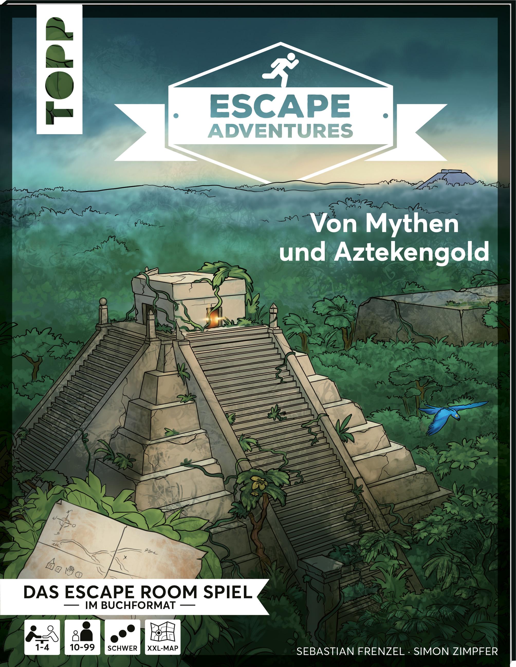 Vorderes Coverbild Escape Adventures - Von Mythen und Aztekengold