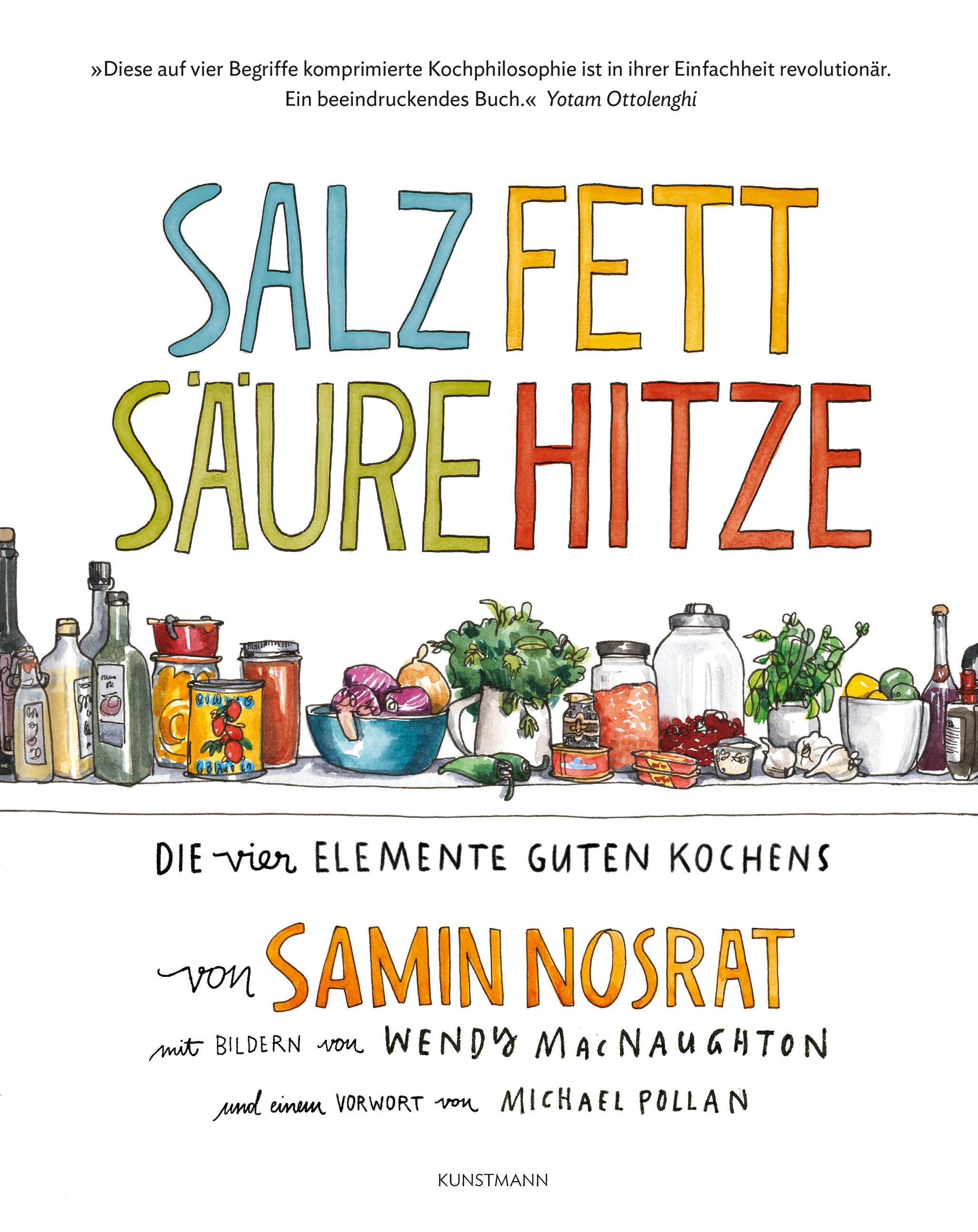 Vorderes Coverbild Salz. Fett. Säure. Hitze.