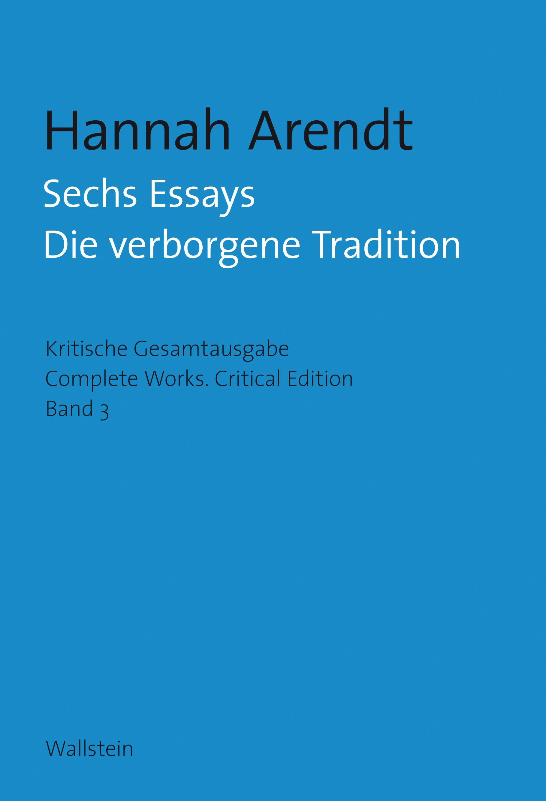 Vorderes Coverbild Sechs Essays