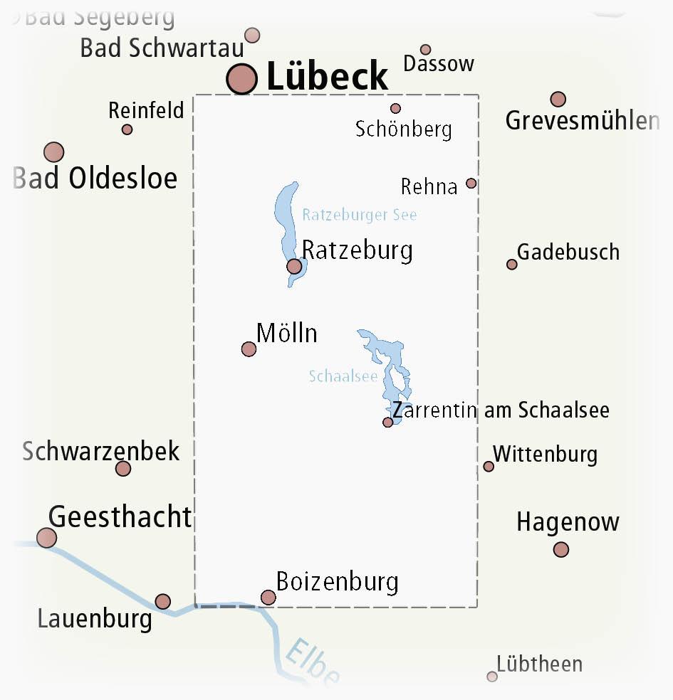 Beispielinhalt (Bild) Lauenburgische Seen - Schaalsee 1:50 000