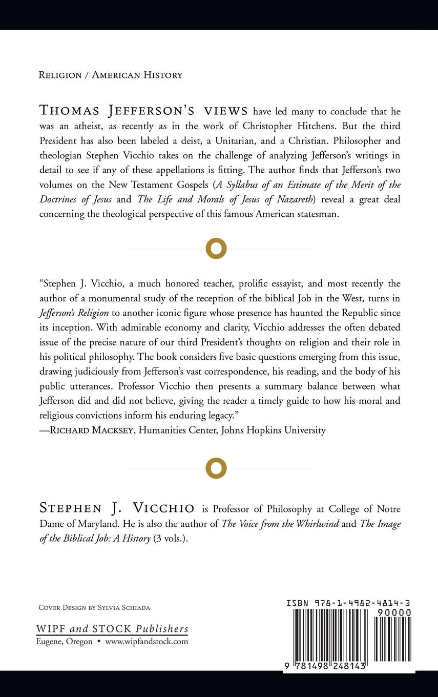 Rückseitencover Jefferson's Religion