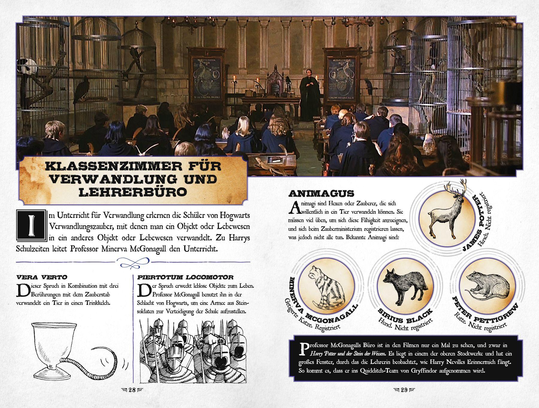 Beispielinhalt (Bild) Aus den Filmen zu Harry Potter: Die Karte des Rumtreibers - Eine Reise durch Hogwarts