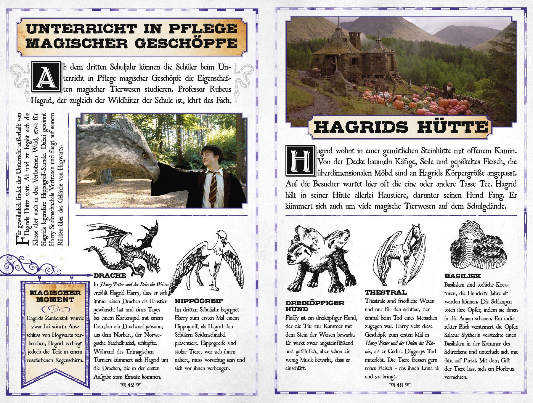 Beispielinhalt (Bild) Aus den Filmen zu Harry Potter: Die Karte des Rumtreibers - Eine Reise durch Hogwarts