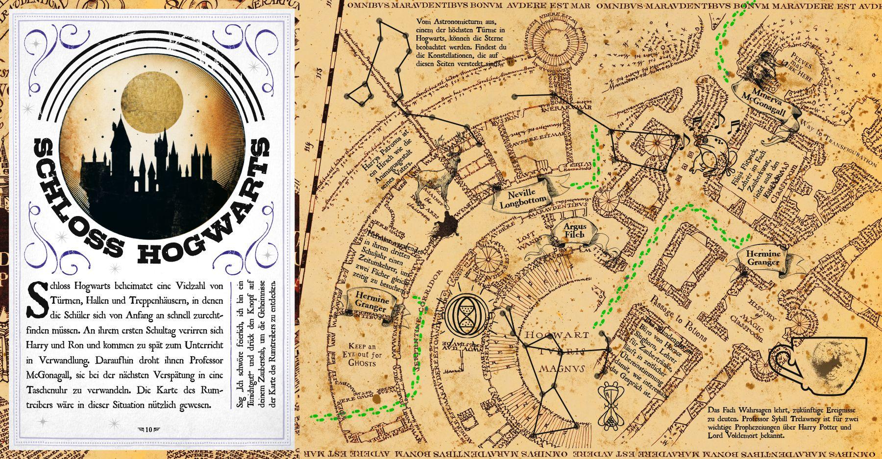 Beispielinhalt (Bild) Aus den Filmen zu Harry Potter: Die Karte des Rumtreibers - Eine Reise durch Hogwarts