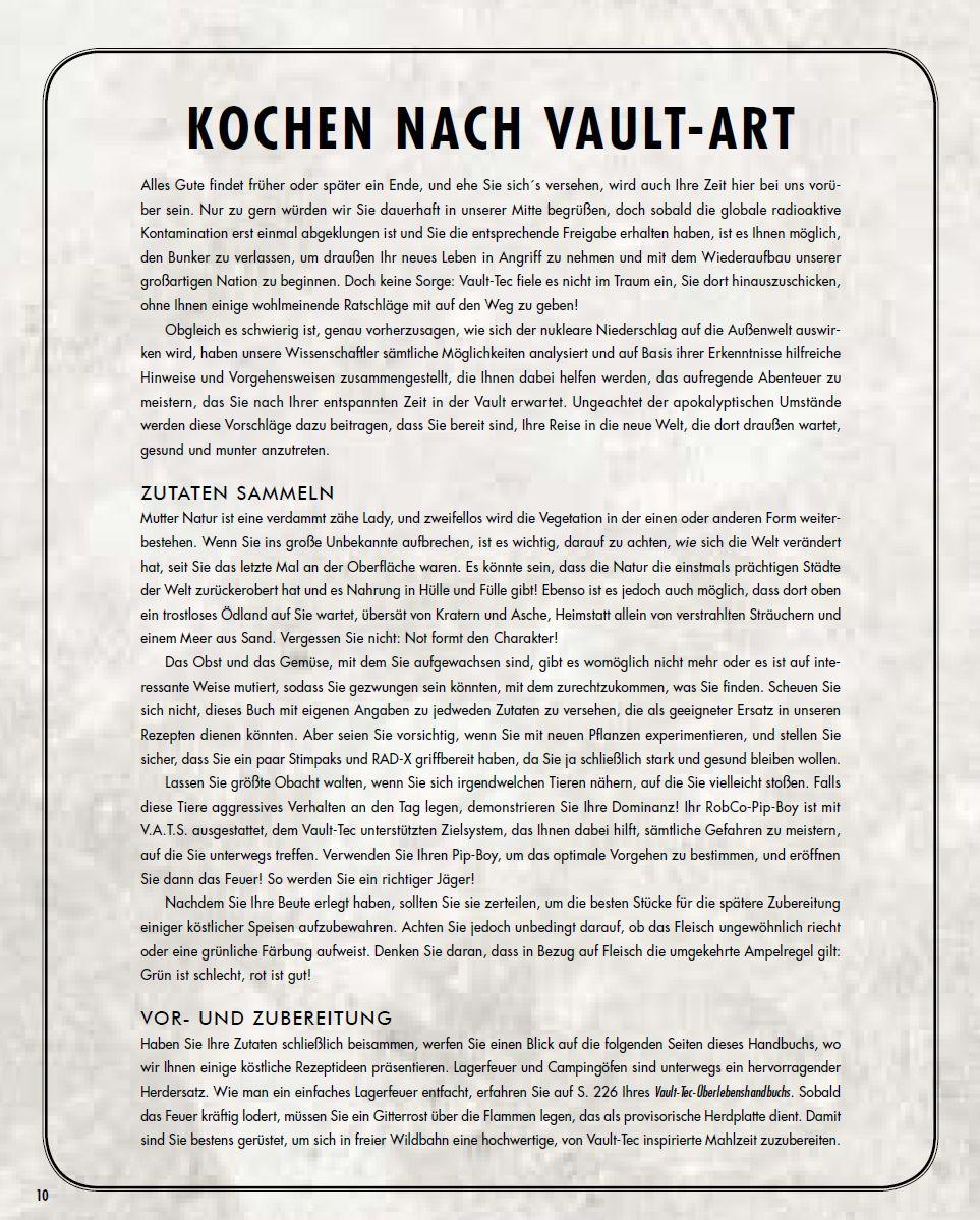 Beispielinhalt (Bild) Fallout: Das offizielle Kochbuch für Vaultbewohner