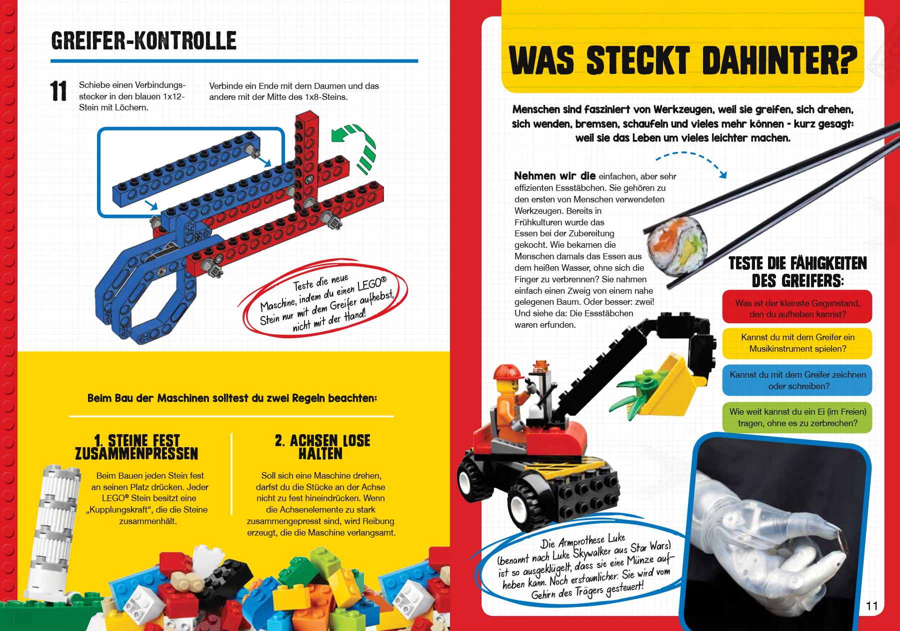 Beispielinhalt (Bild) LEGO® Geniale Maschinen: Mit 11 Modellen
