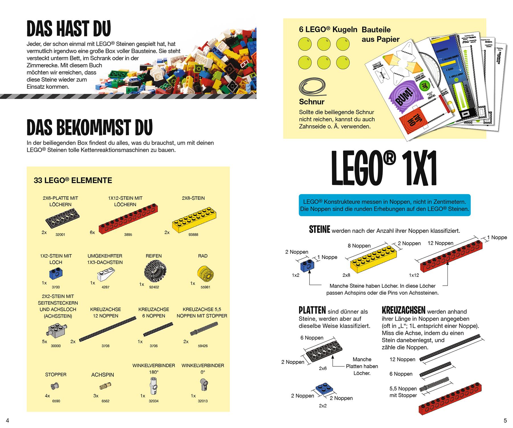 Beispielinhalt (Bild) LEGO® Kettenreaktionen: Baue dir 10 bewegliche Maschinen
