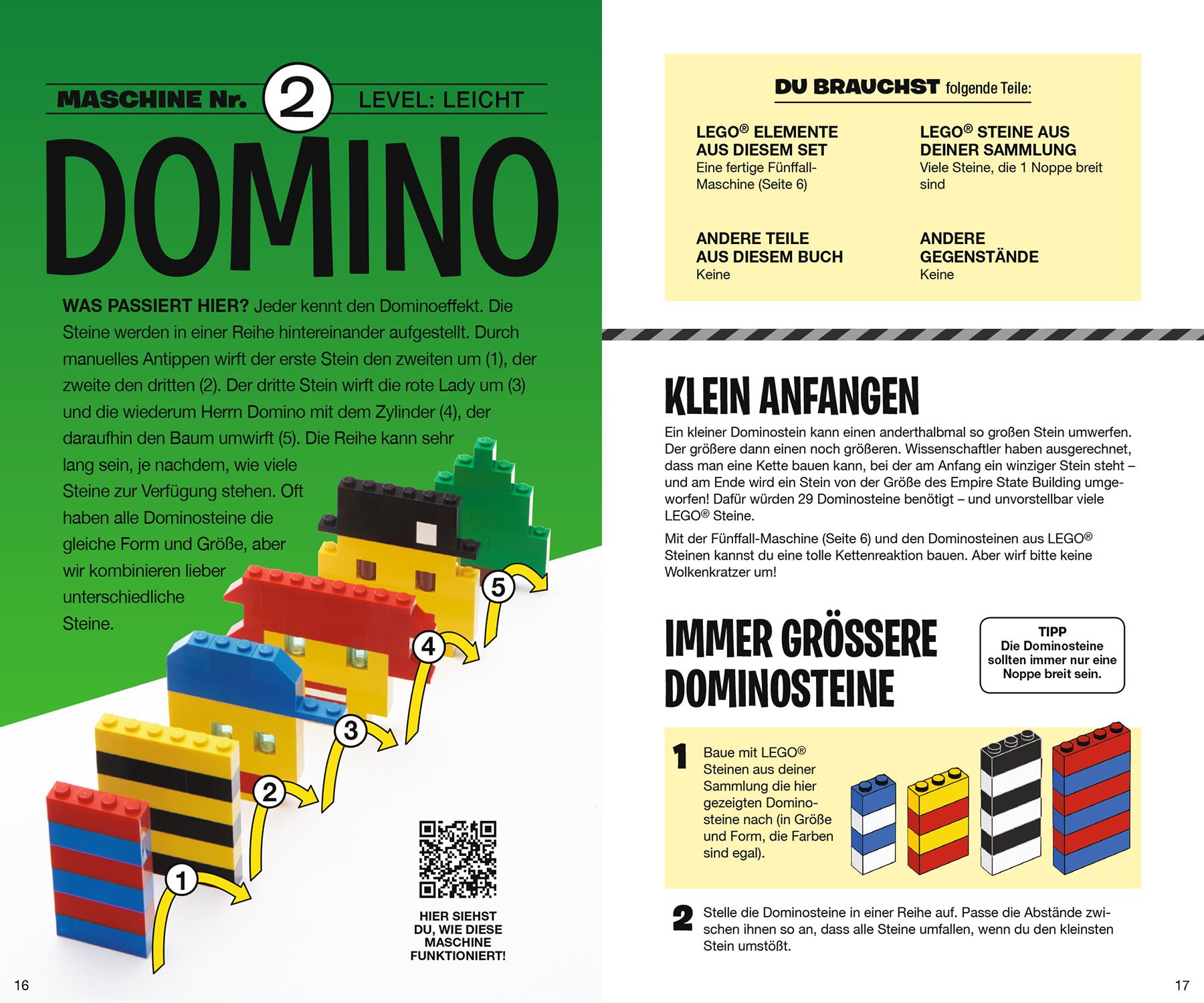 Beispielinhalt (Bild) LEGO® Kettenreaktionen: Baue dir 10 bewegliche Maschinen