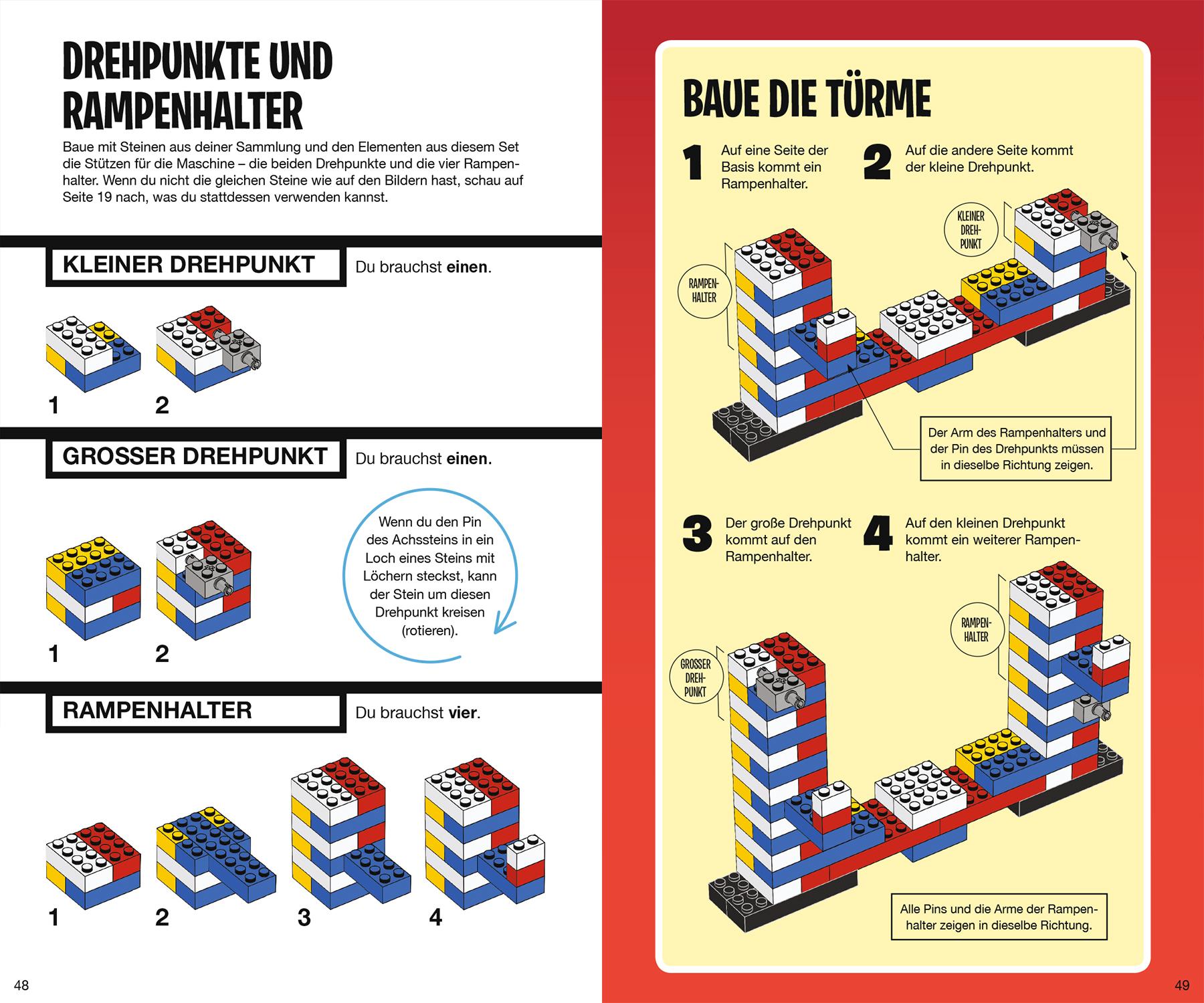 Beispielinhalt (Bild) LEGO® Kettenreaktionen: Baue dir 10 bewegliche Maschinen