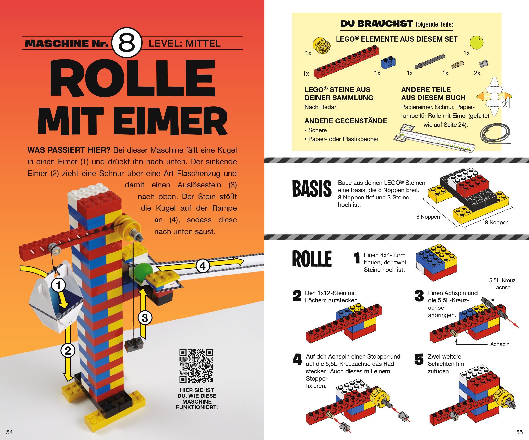 Beispielinhalt (Bild) LEGO® Kettenreaktionen: Baue dir 10 bewegliche Maschinen