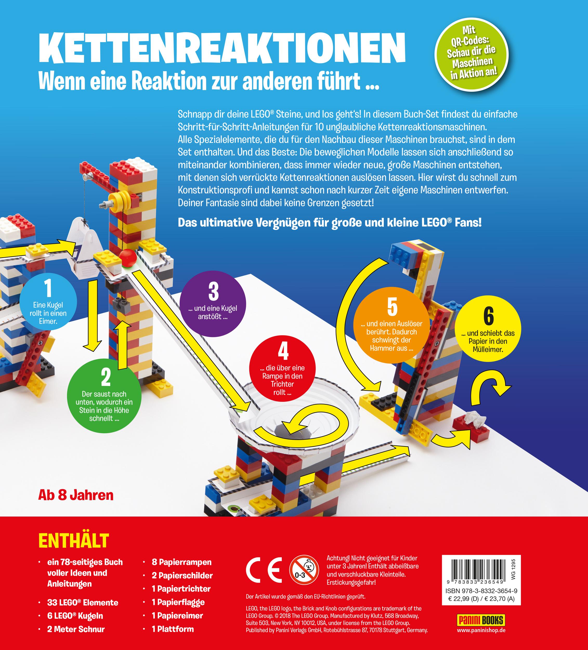 Rückseitencover LEGO® Kettenreaktionen: Baue dir 10 bewegliche Maschinen